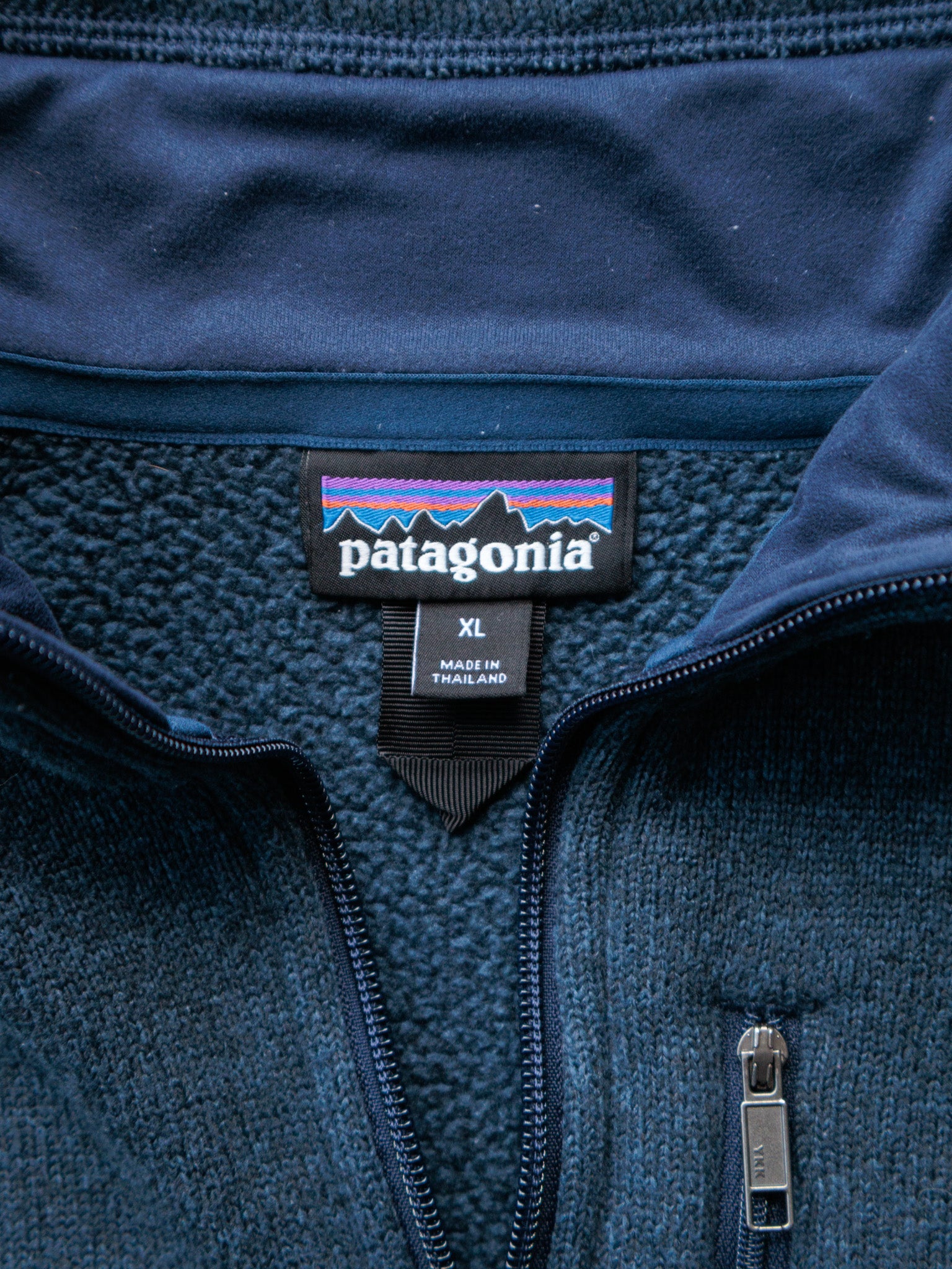 Vintage Navy Patagonia Fleece Quarter Zip (XL)