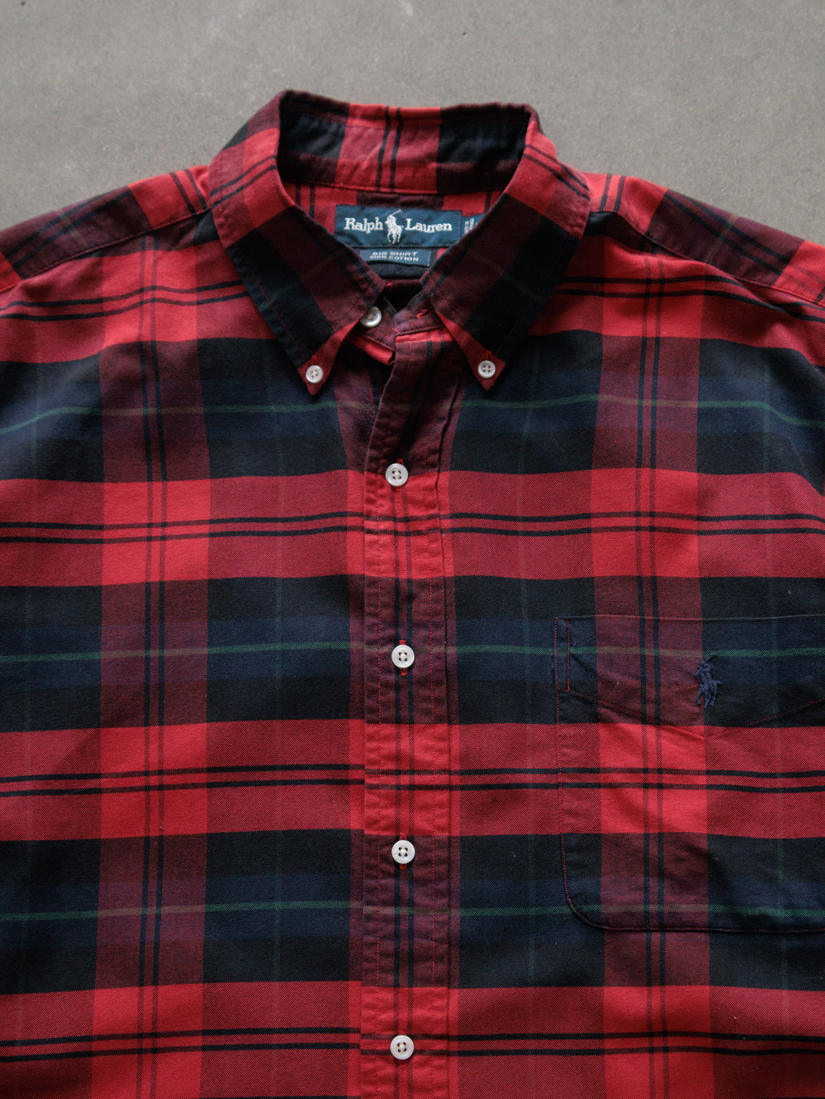 Vintage 00s Red Plaid Ralph Lauren Shirt (L)