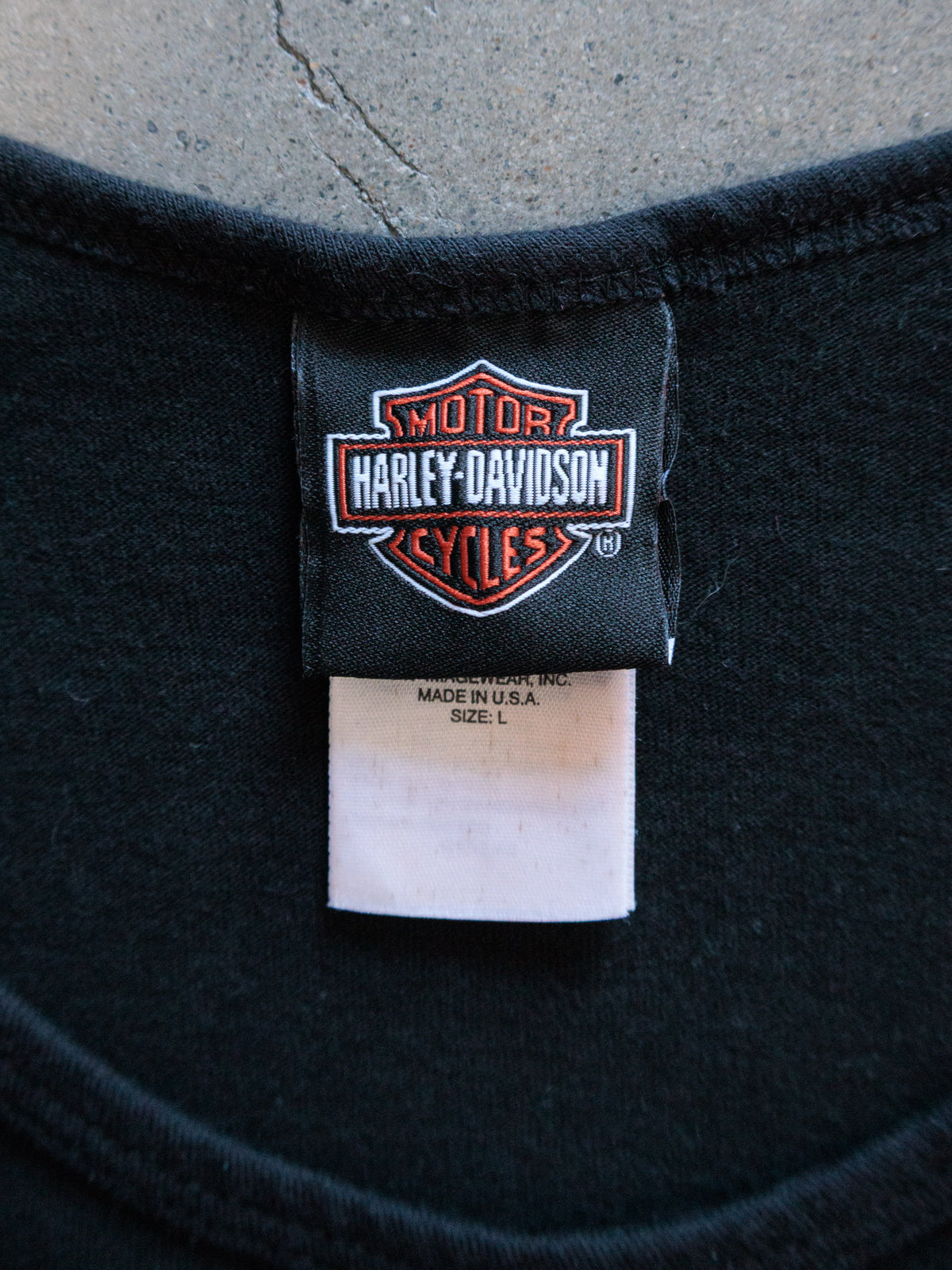 Vintage 2009 Black Harley-Davidson St. Thomas U.S. Virgin Islands Tank (L)