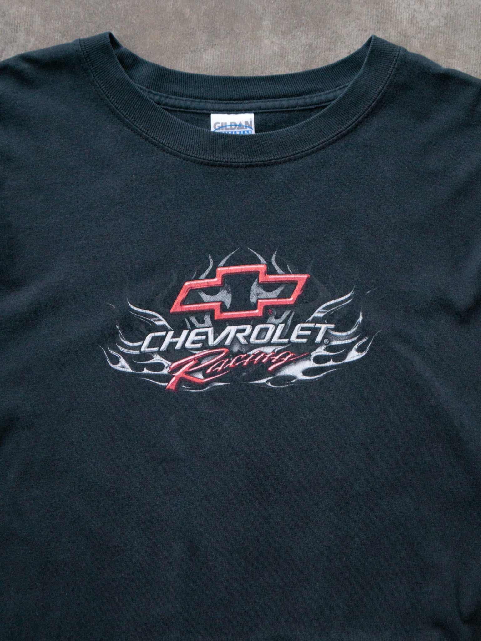 Vintage 00s Chevrolet Racing Flames Long Sleeve (XL)