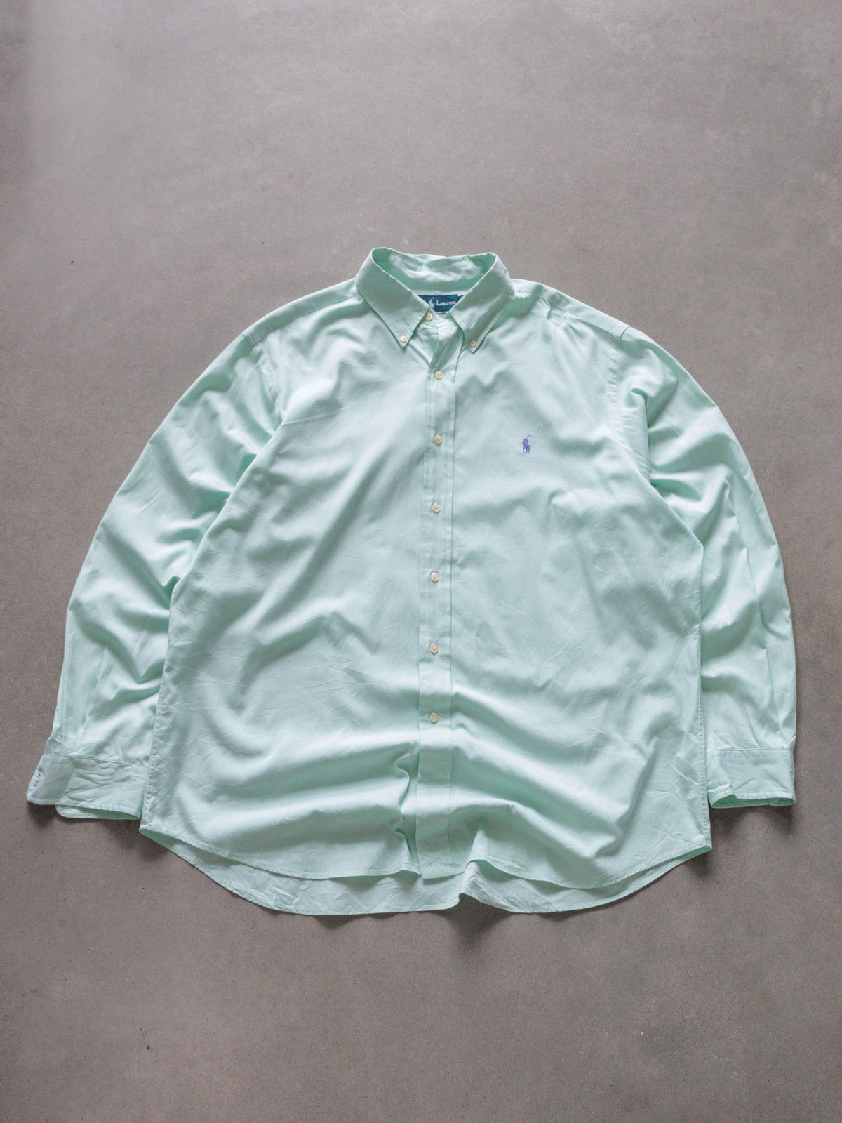 Vintage Green Ralph Lauren Shirt (XL)