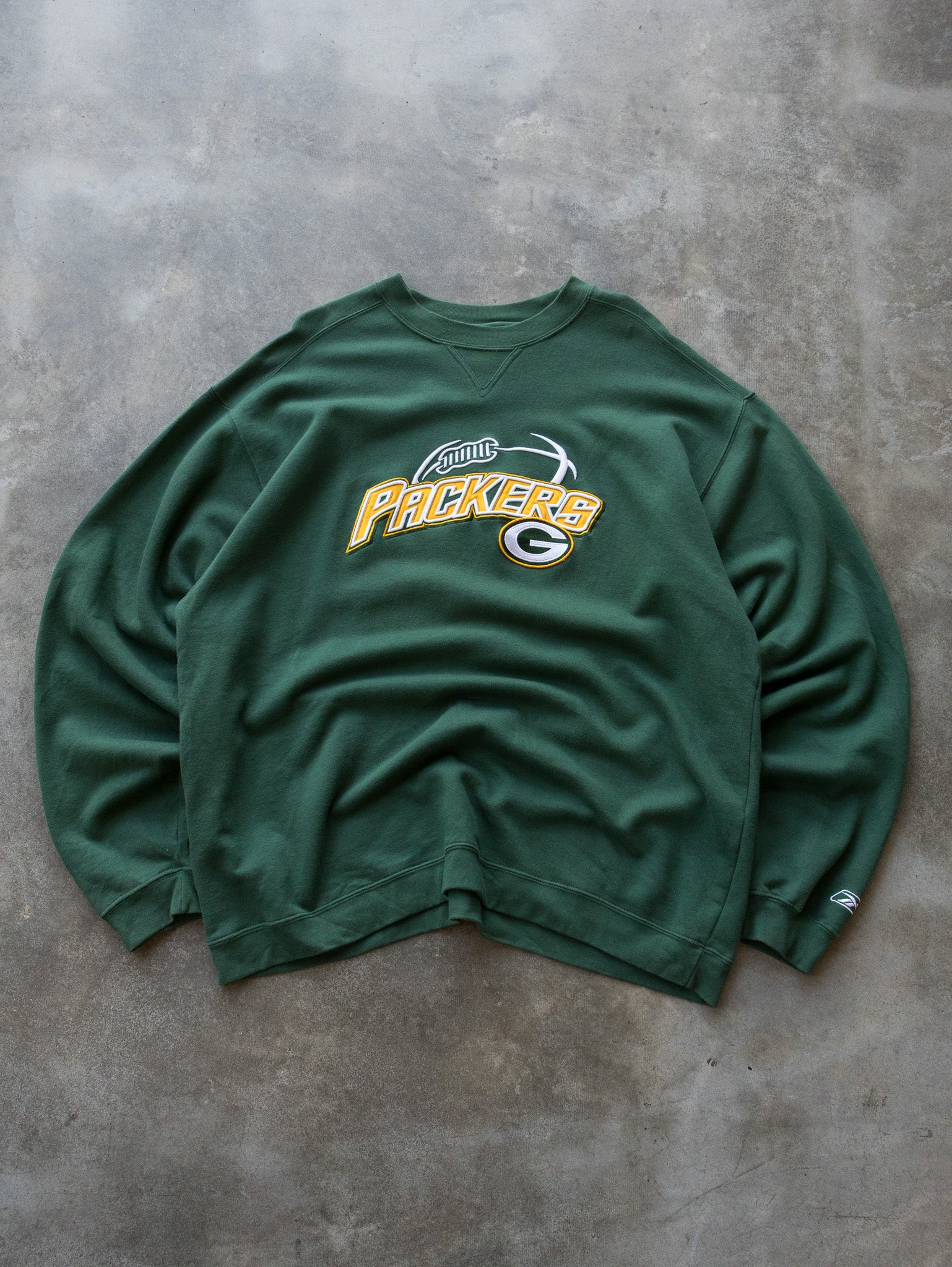 Vintage 00s Reebok Green Bay Packers Sweatshirt (XL)