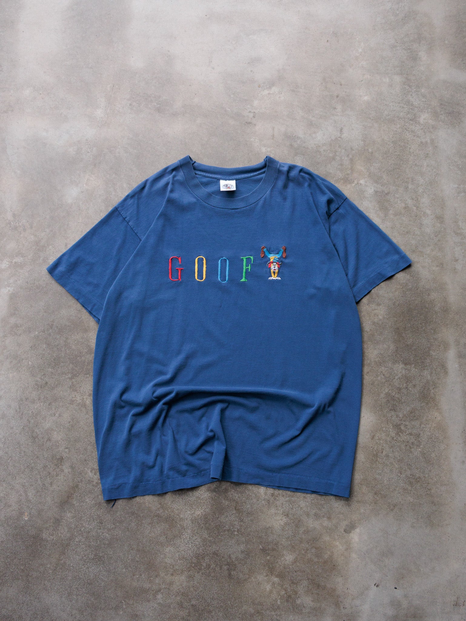 Vintage 90s Blue Disney Goofy Tee (XL)