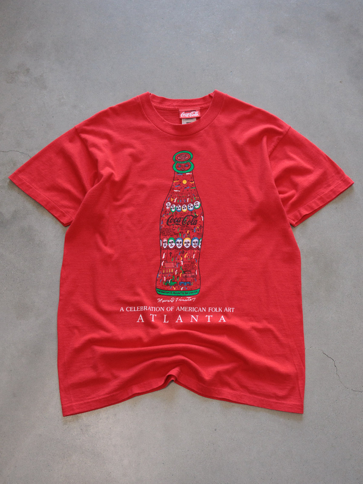 Vintage 90s Red Coca-Cola Atlanta Tee (L)