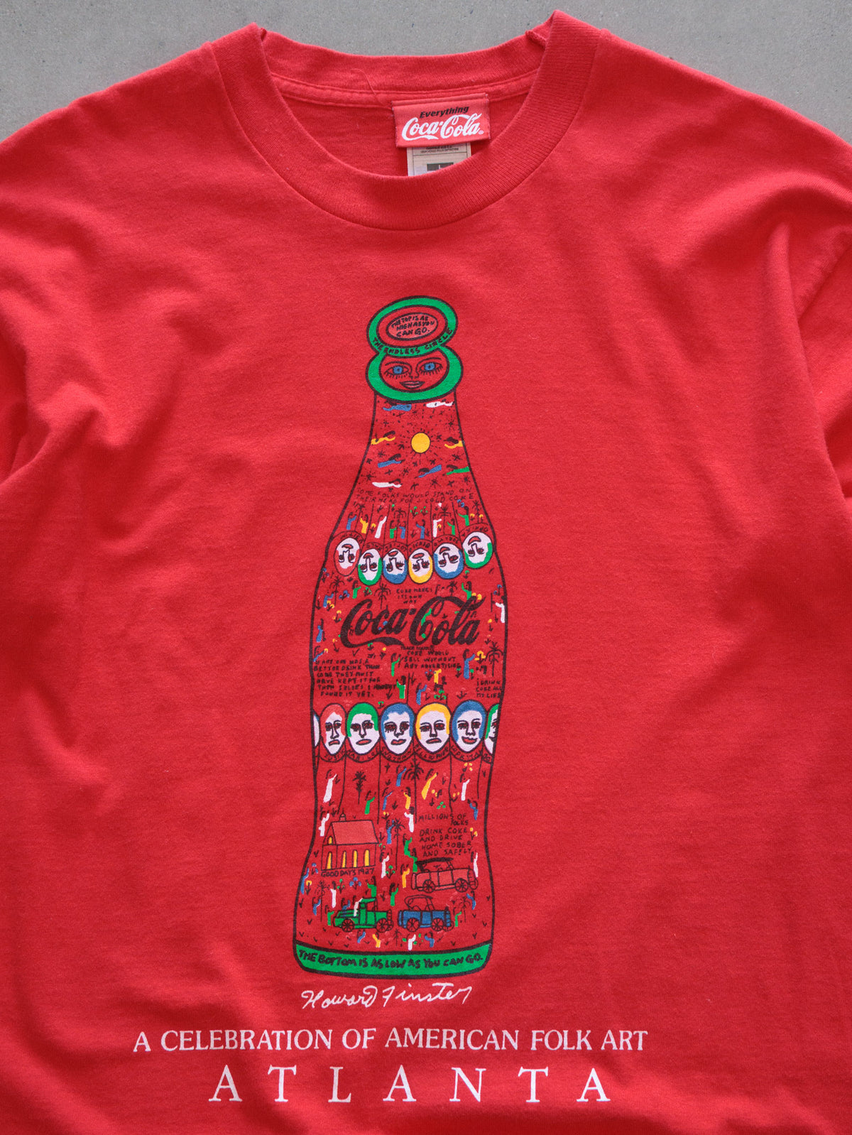 Vintage 90s Red Coca-Cola Atlanta Tee (L)