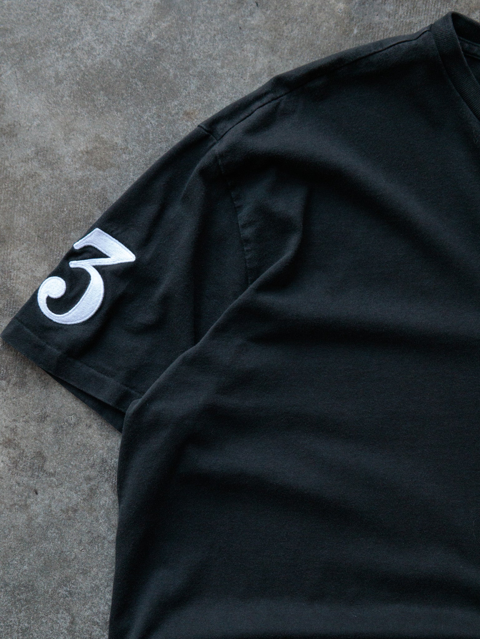 Vintage Black Polo Ralph Lauren Big Pony Tee (M)