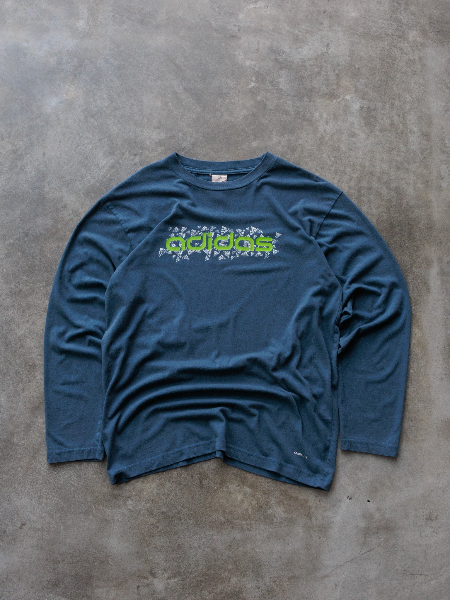 Vintage 90s Navy Adidas Long Sleeve Tee (L)