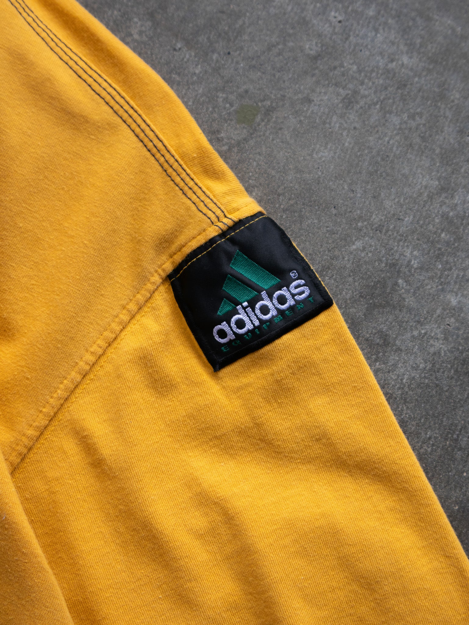 Vintage 90s Yellow Adidas Equipment Tee (S)