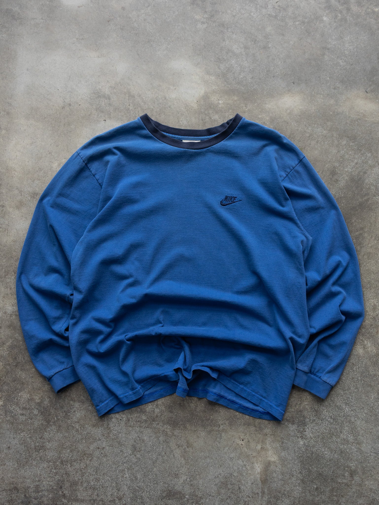 Vintage 00s Blue Nike Long Sleeve (M)