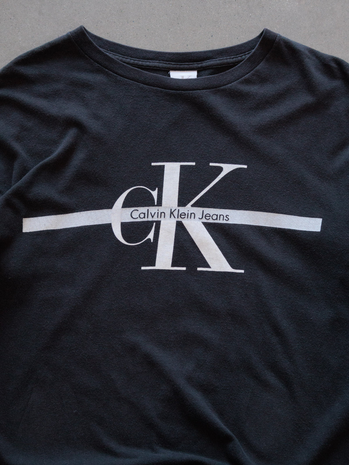 Vintage 90s Black Calvin Klein Jeans Tee (L)
