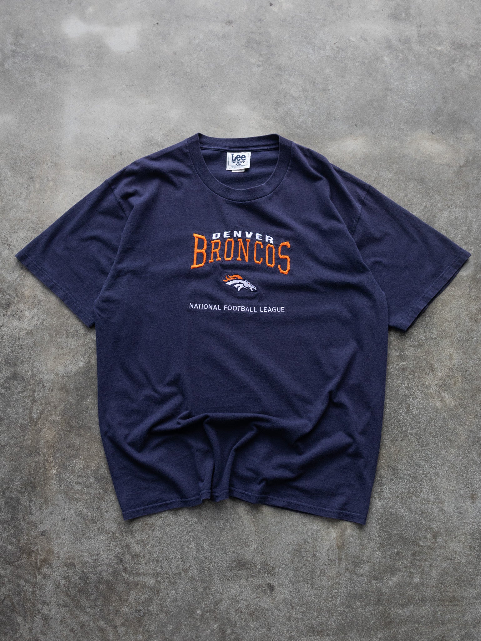 Vintage 90s Navy Denver Broncos Tee (XL)