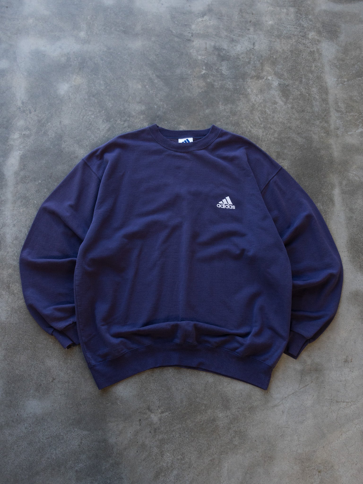 Vintage Navy Adidas Sweatshirt (XL)
