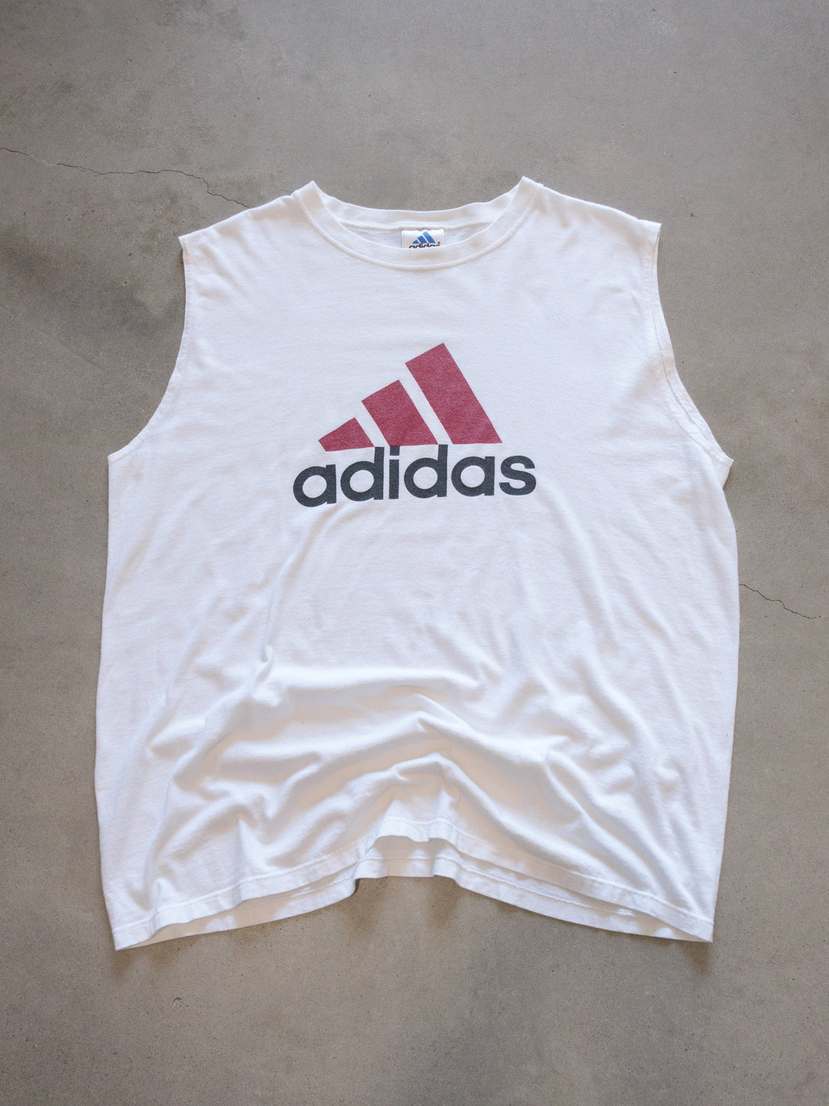 Vintage 00s White Adidas Tank (XL)