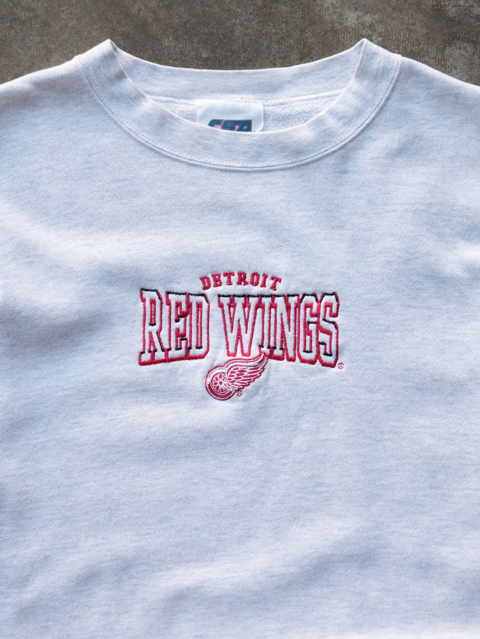 Vintage 90s Grey Detroit Red Wings Sweatshirt (L)