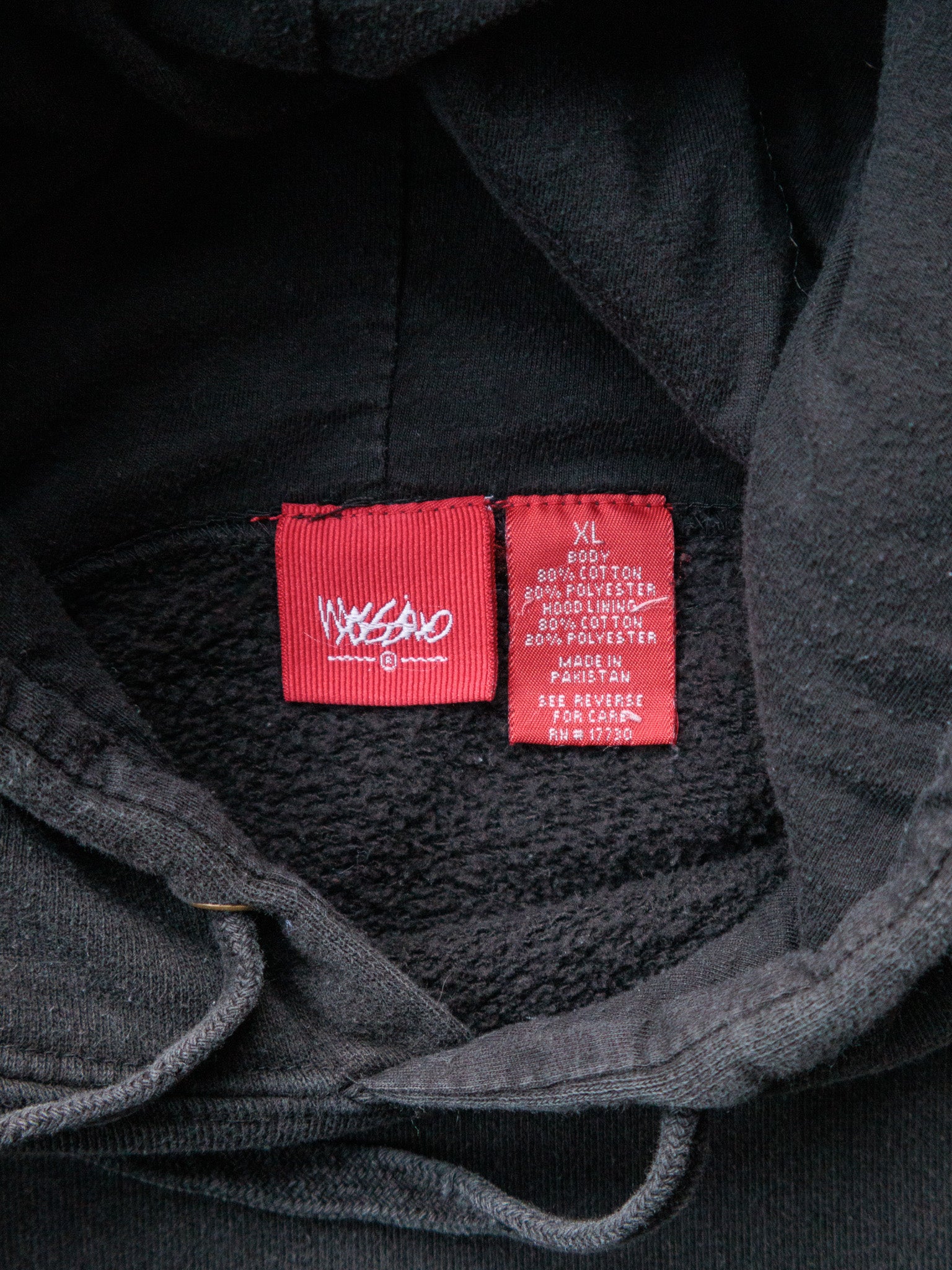 Vintage 00s Black Mossimo Tokyo Hoodie (XL)