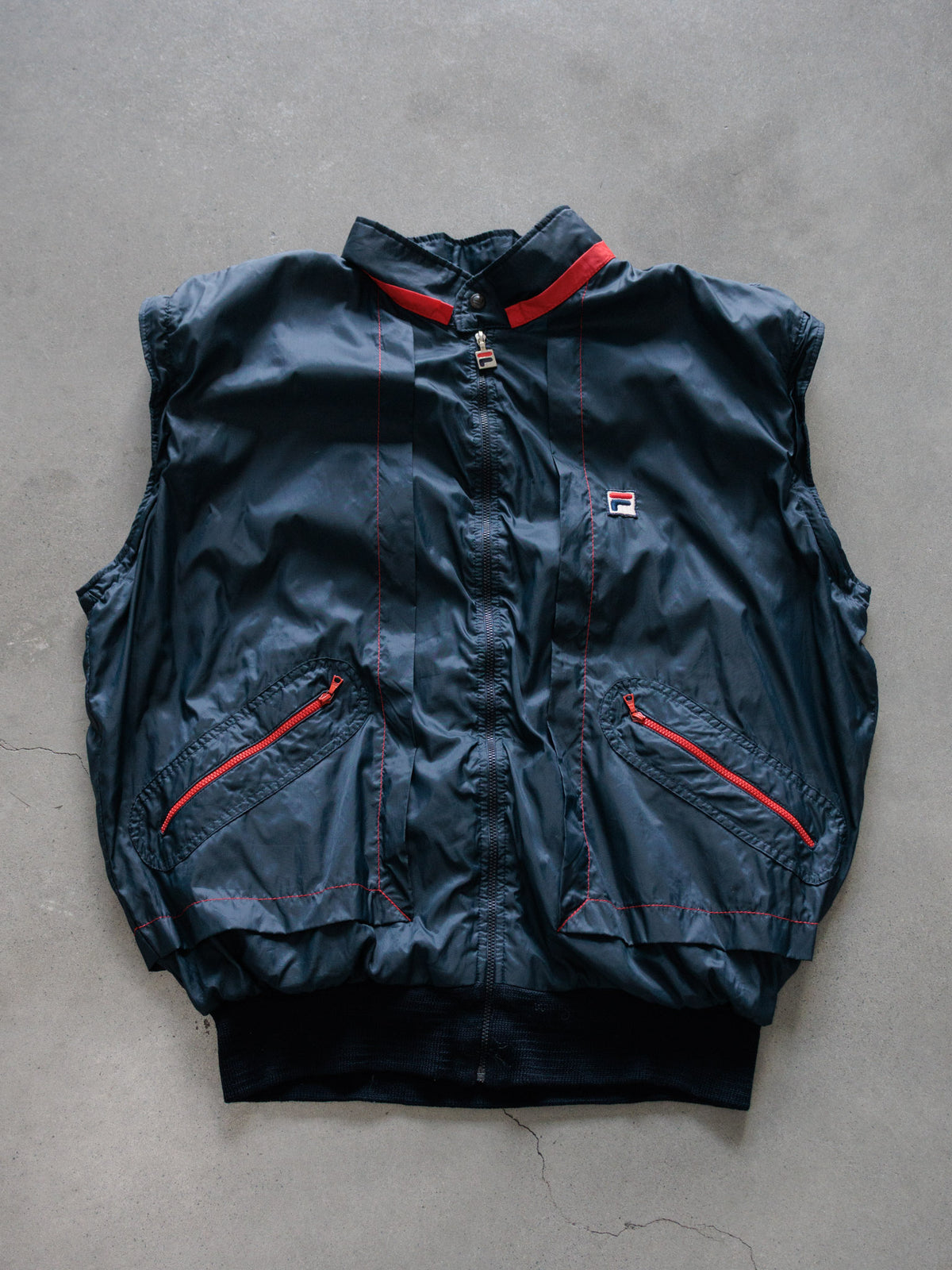 Vintage 90s Navy Fila Vest (L)