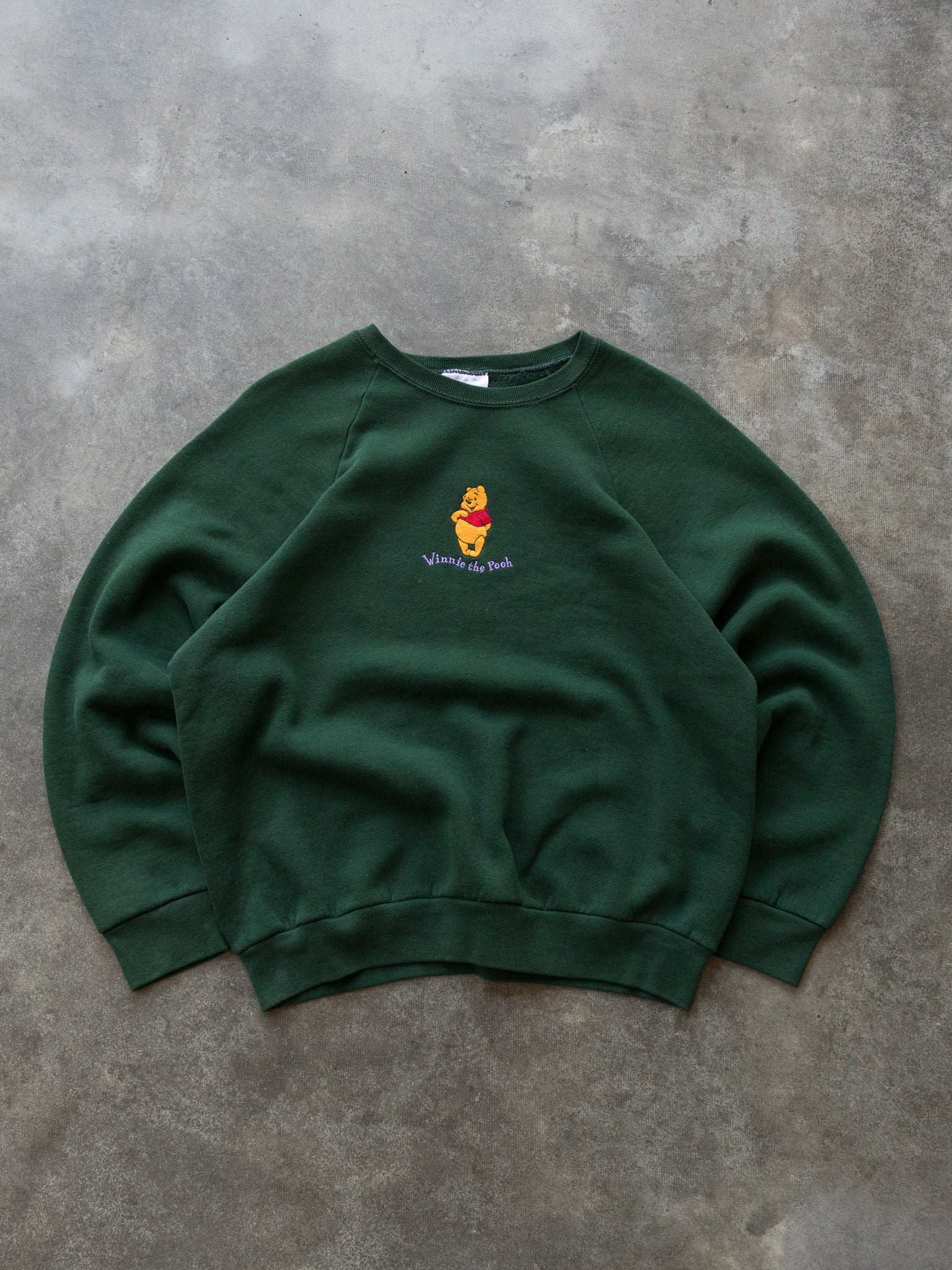 Vintage 90s Green Winnie the Pooh Sweatshirt (M)