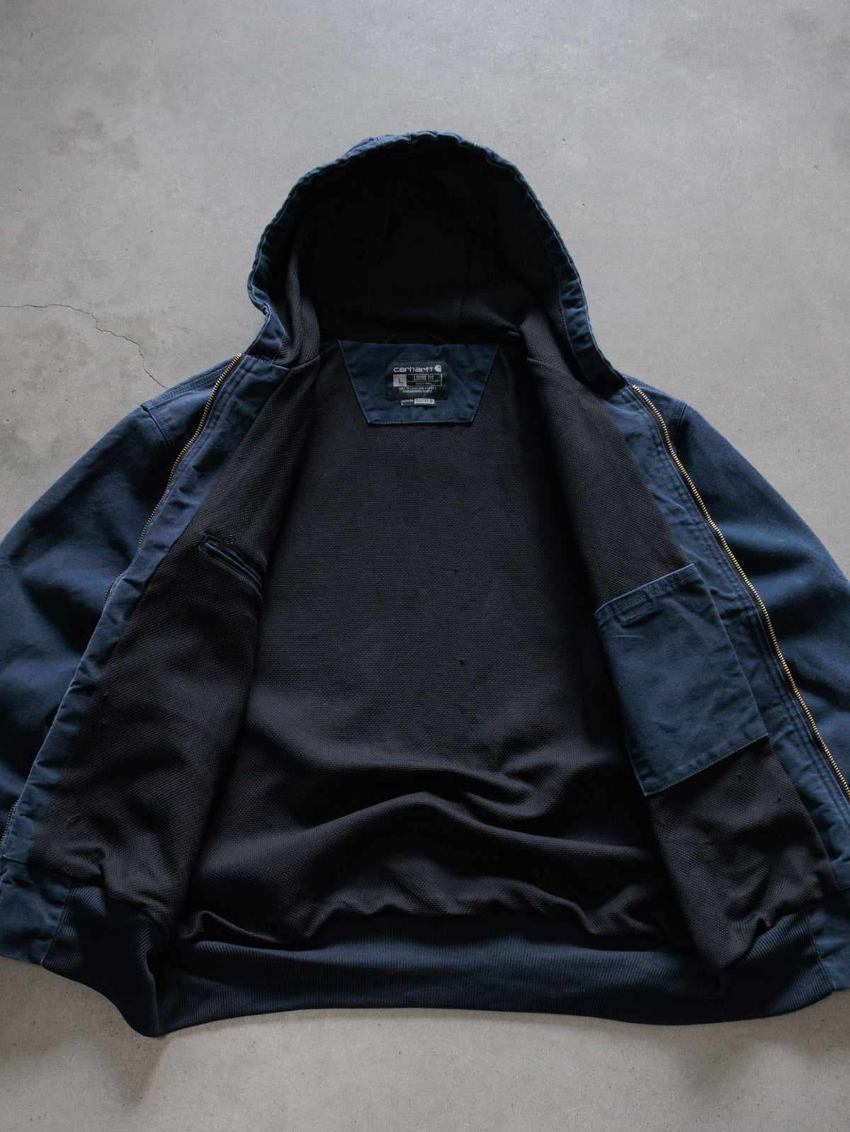 Vintage Navy Carhartt Active Jacket (L)