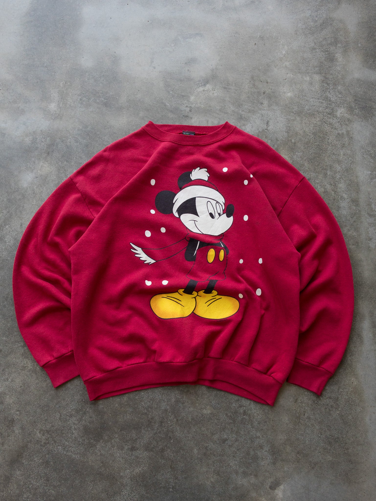 Vintage 90s Disney Mickey Mouse Christmas Sweatshirt (XL)