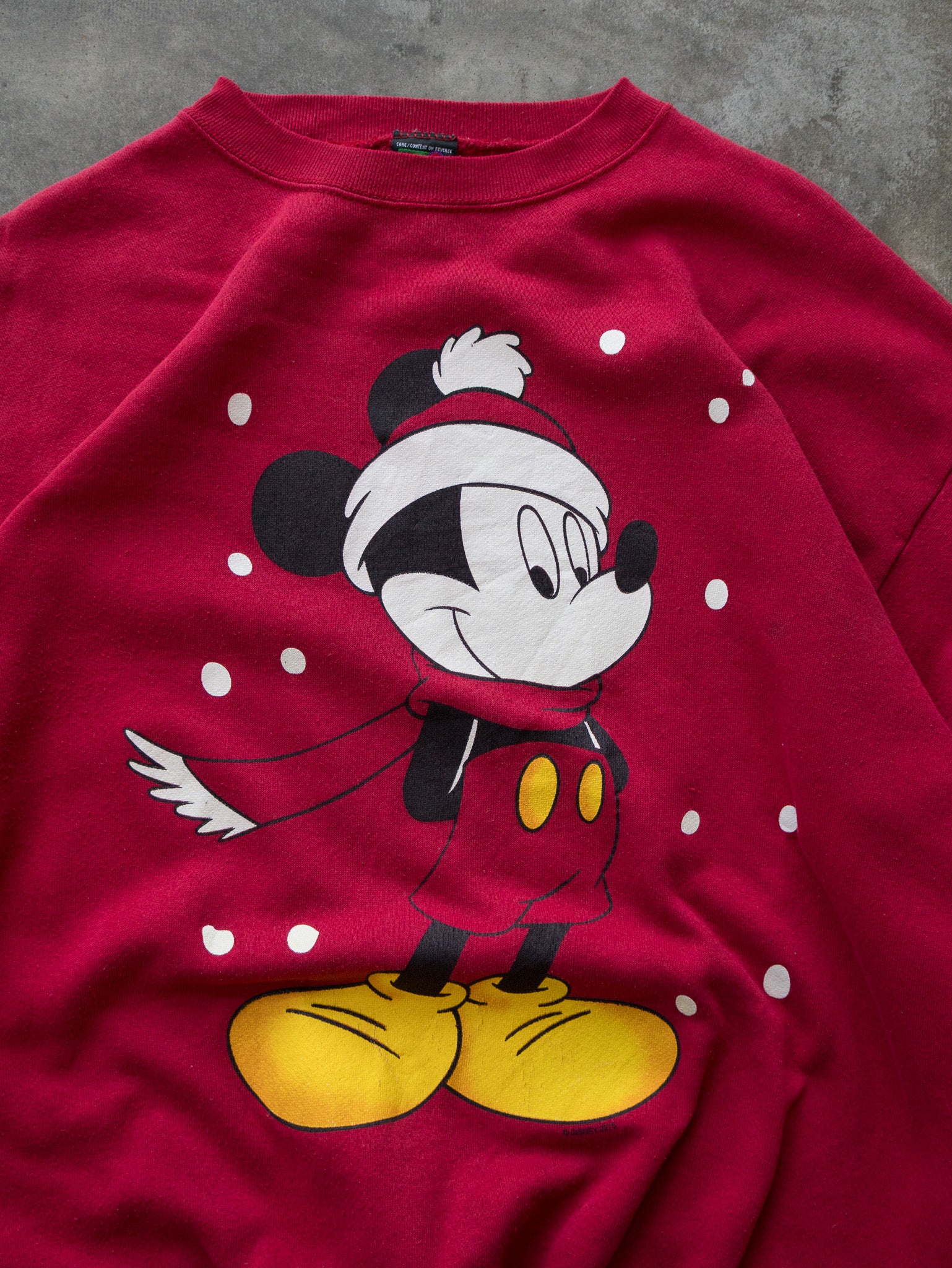 Vintage 90s Disney Mickey Mouse Christmas Sweatshirt (XL)
