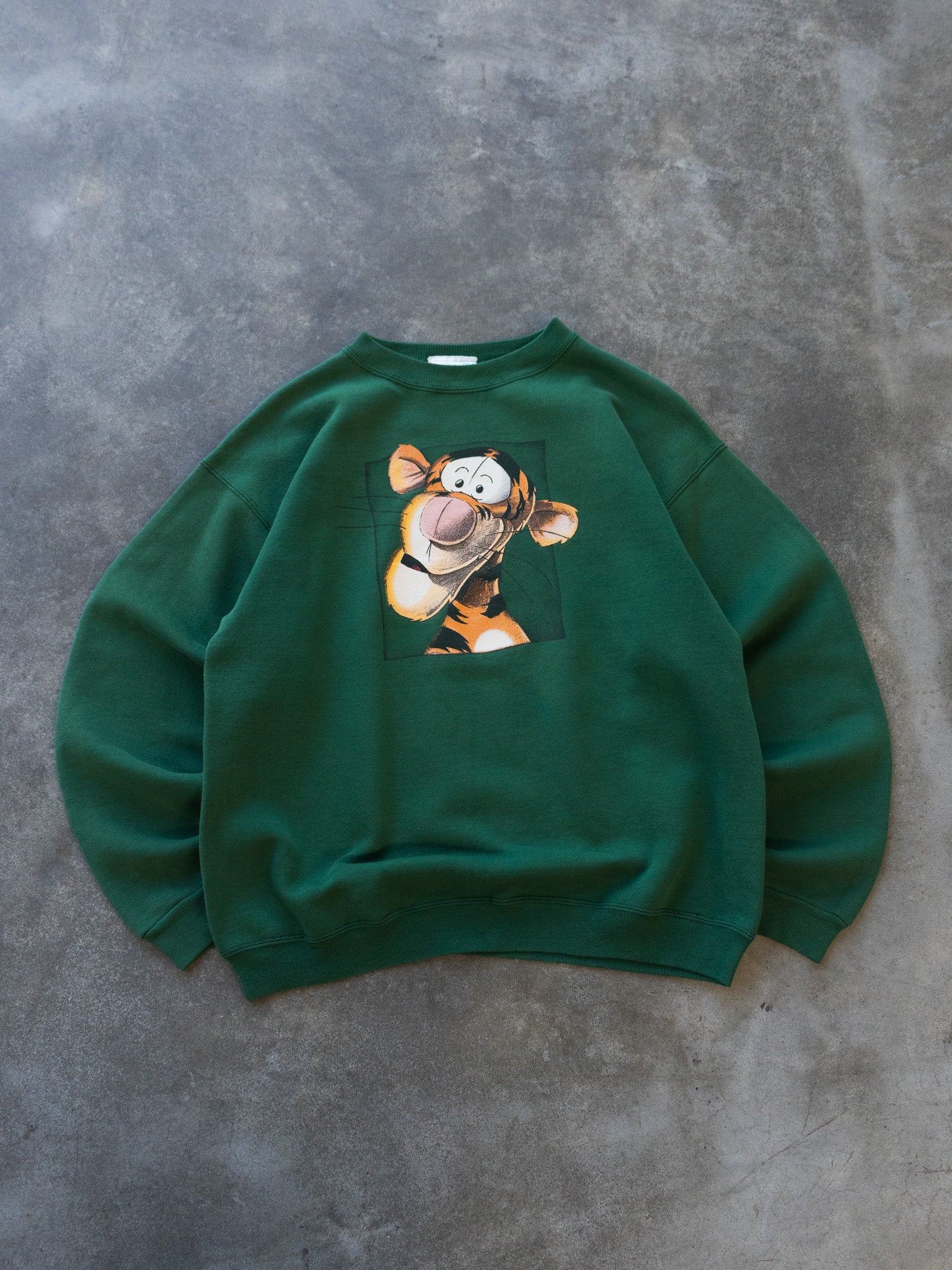 Vintage Green Disney Tigger Sweatshirt (M)