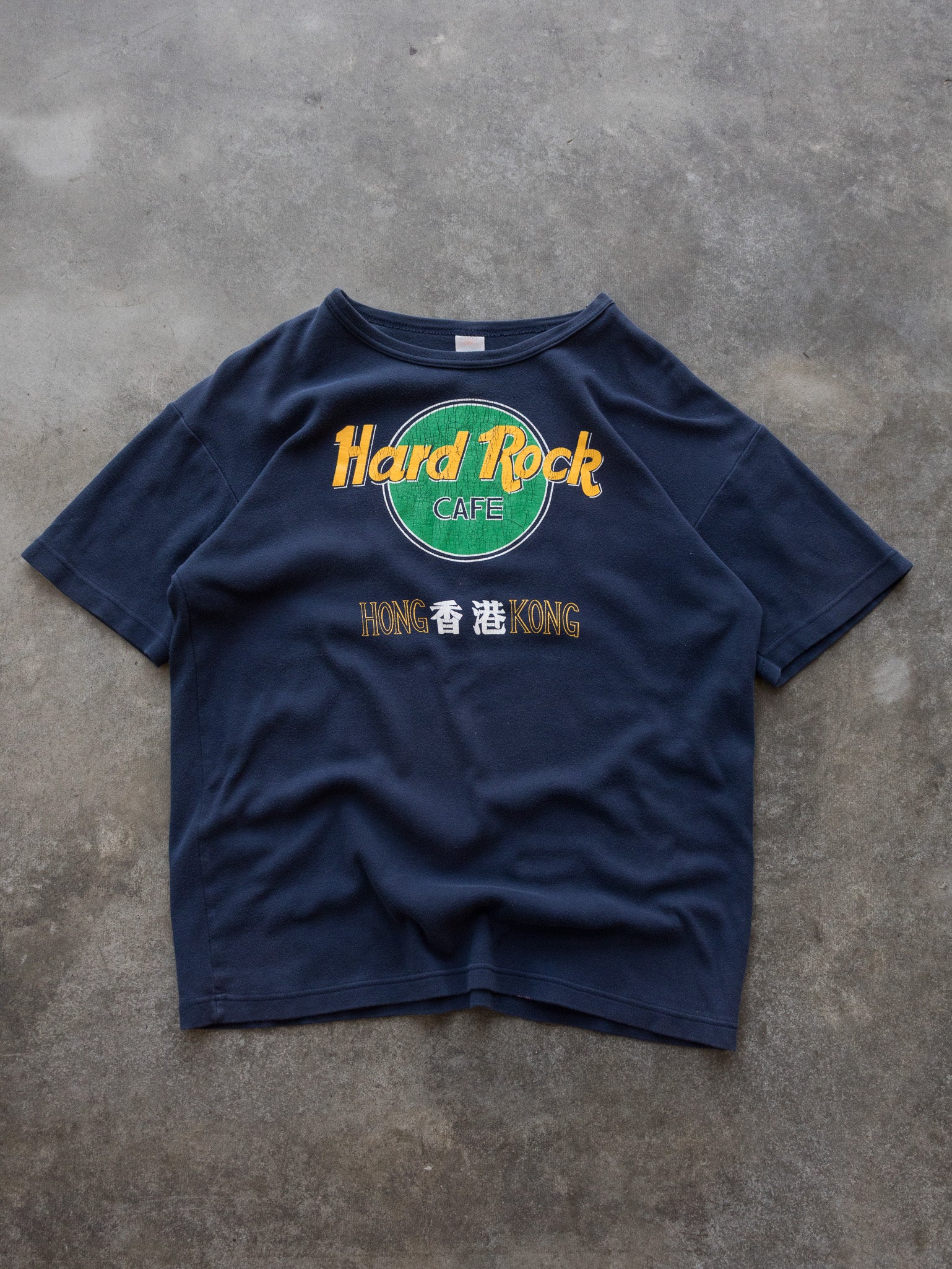 Vintage 90s Navy Hard Rock Cafe Hong Kong Tee (L)