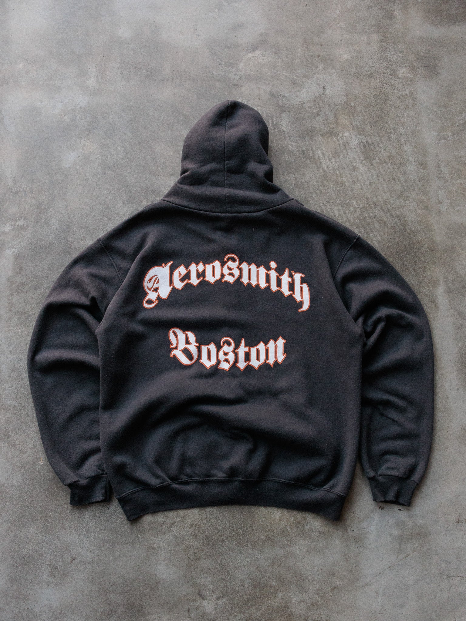 Vintage 00s Black Aerosmith Boston Full Zip Hoodie (L)