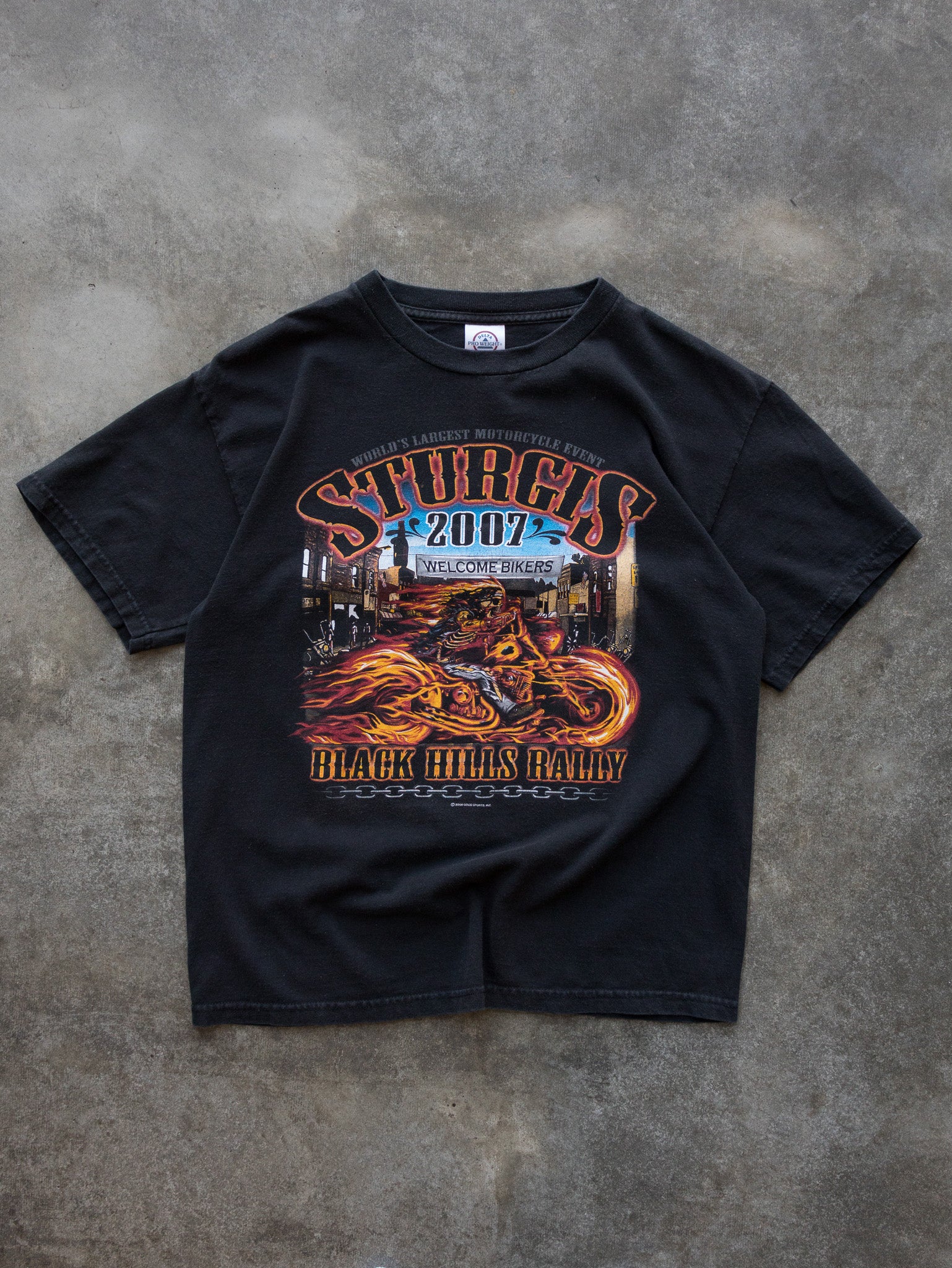 Vintage 2007 Black Sturgis Black Hills Rally Tee (S)