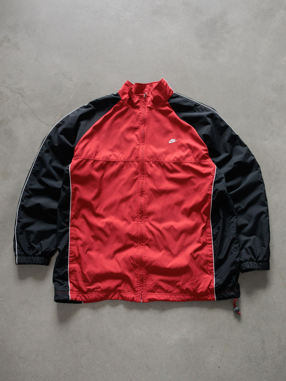 Vintage 00s Red Nike Colourblock Windbreaker (XL)