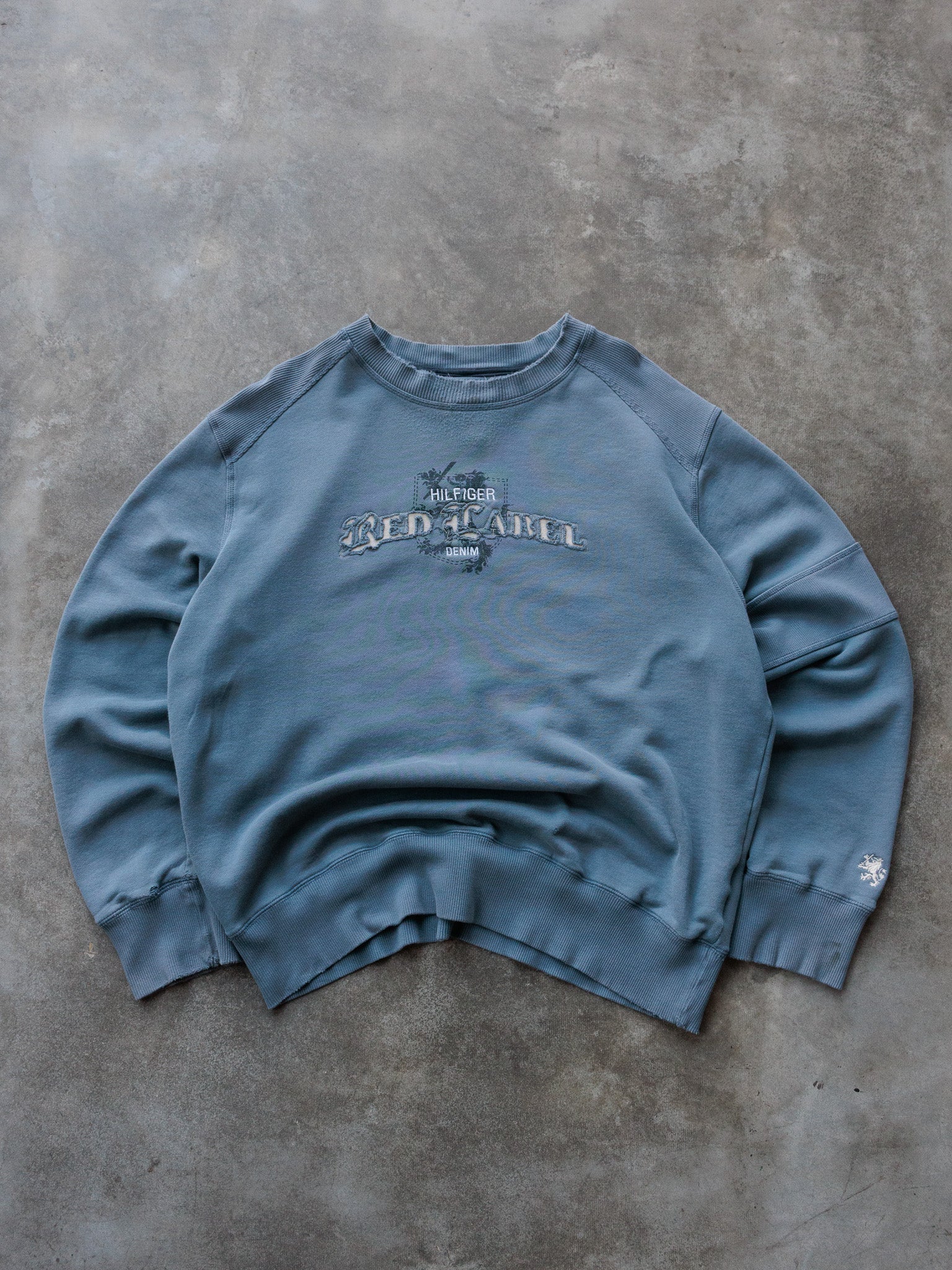 Vintage 00s Blue Tommy Hilfiger Sweatshirt (L)