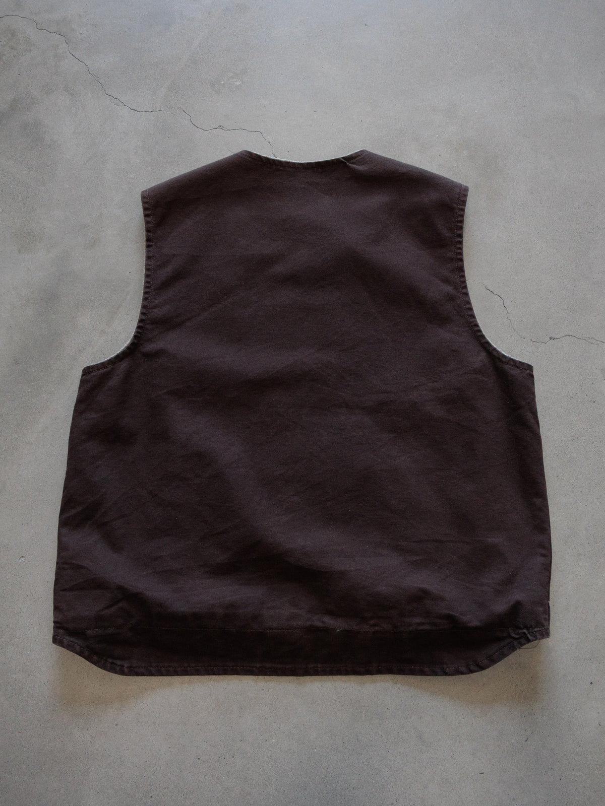 Vintage 00s Brown Carhartt Sherpa-Lined Vest (XL)