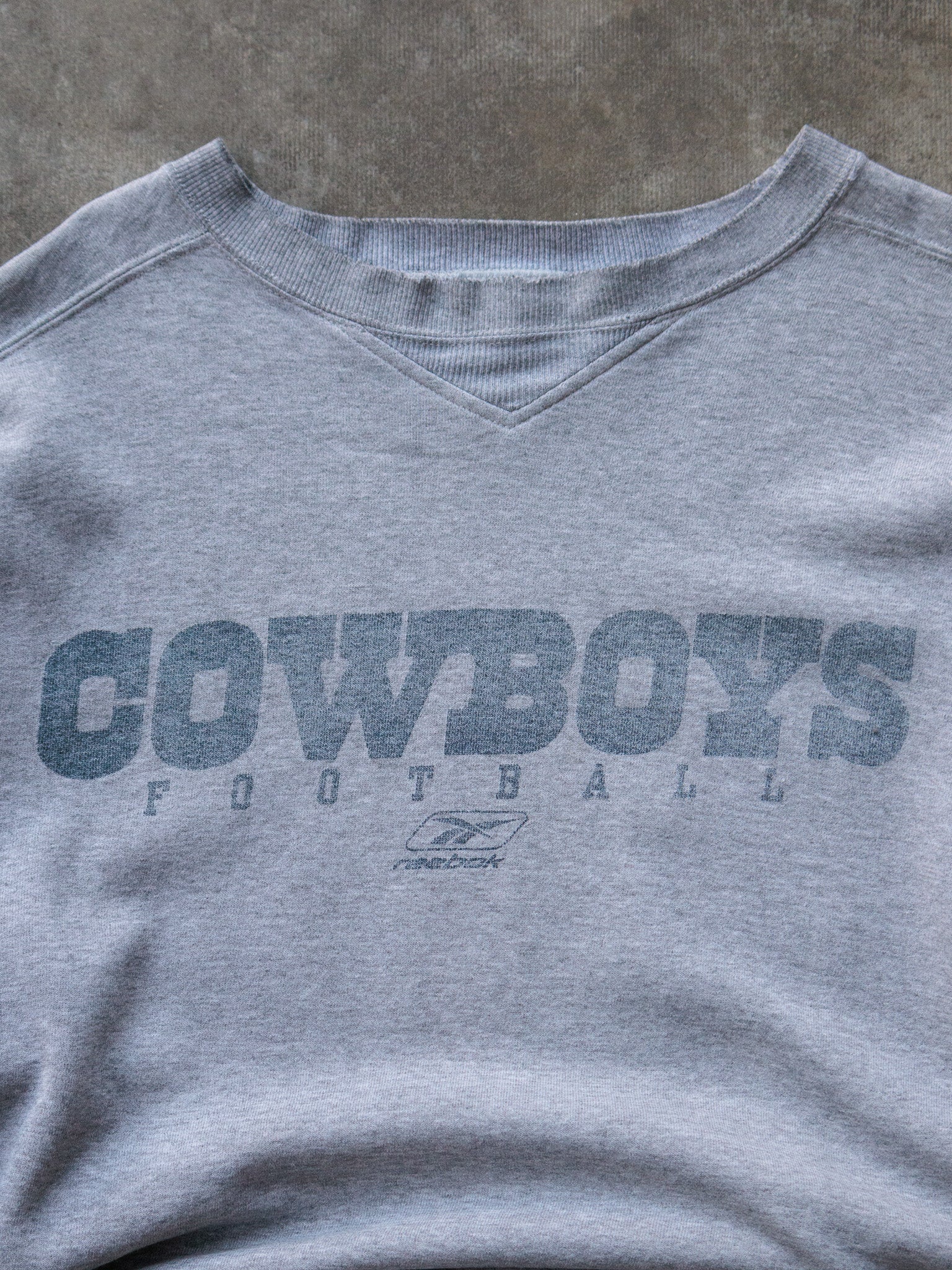 Vintage 00s Grey Cowboys Reebok Sweatshirt (XL)
