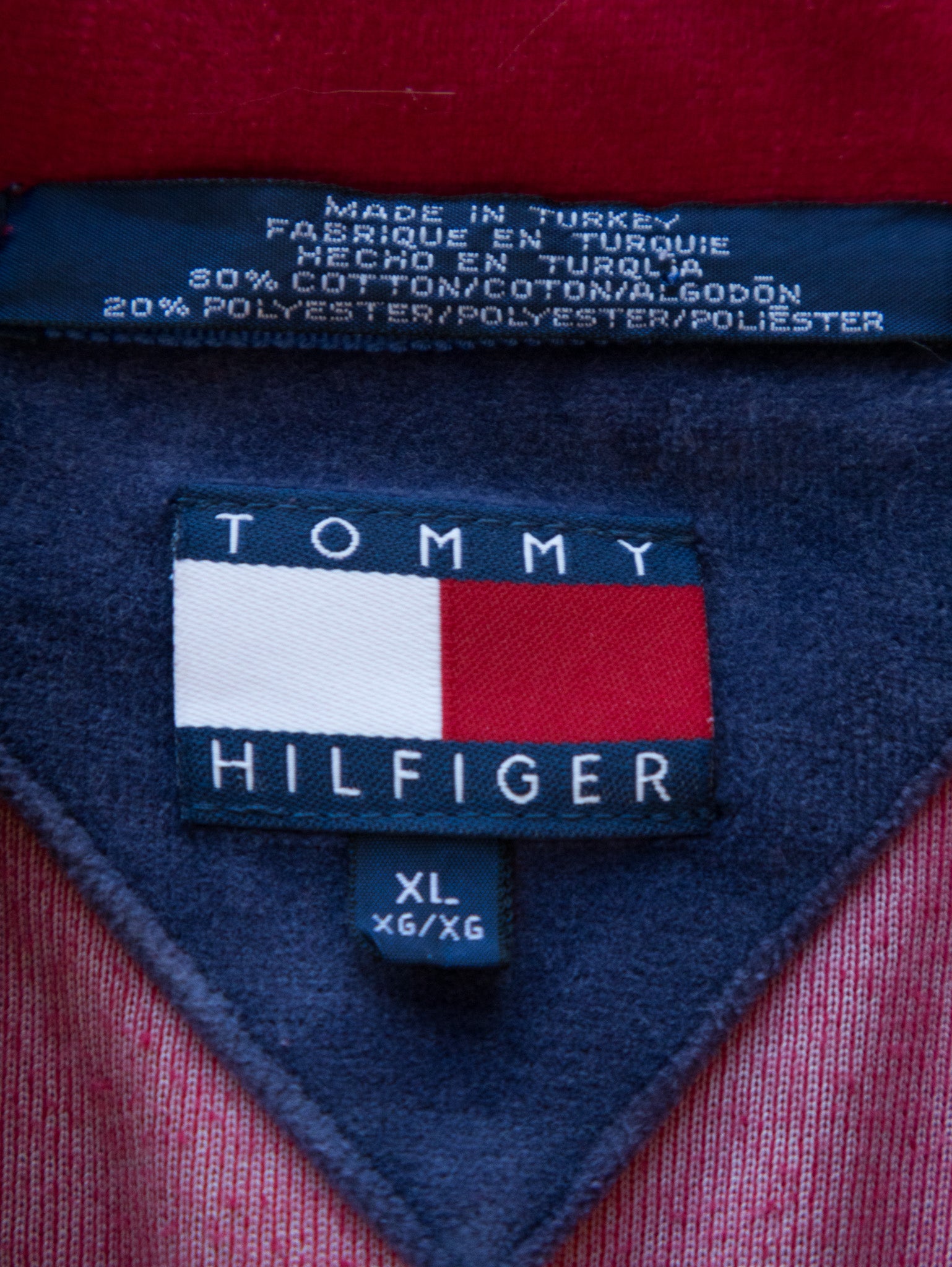 Vintage Tommy Hilfiger Quarter Zip Fleece (XL)