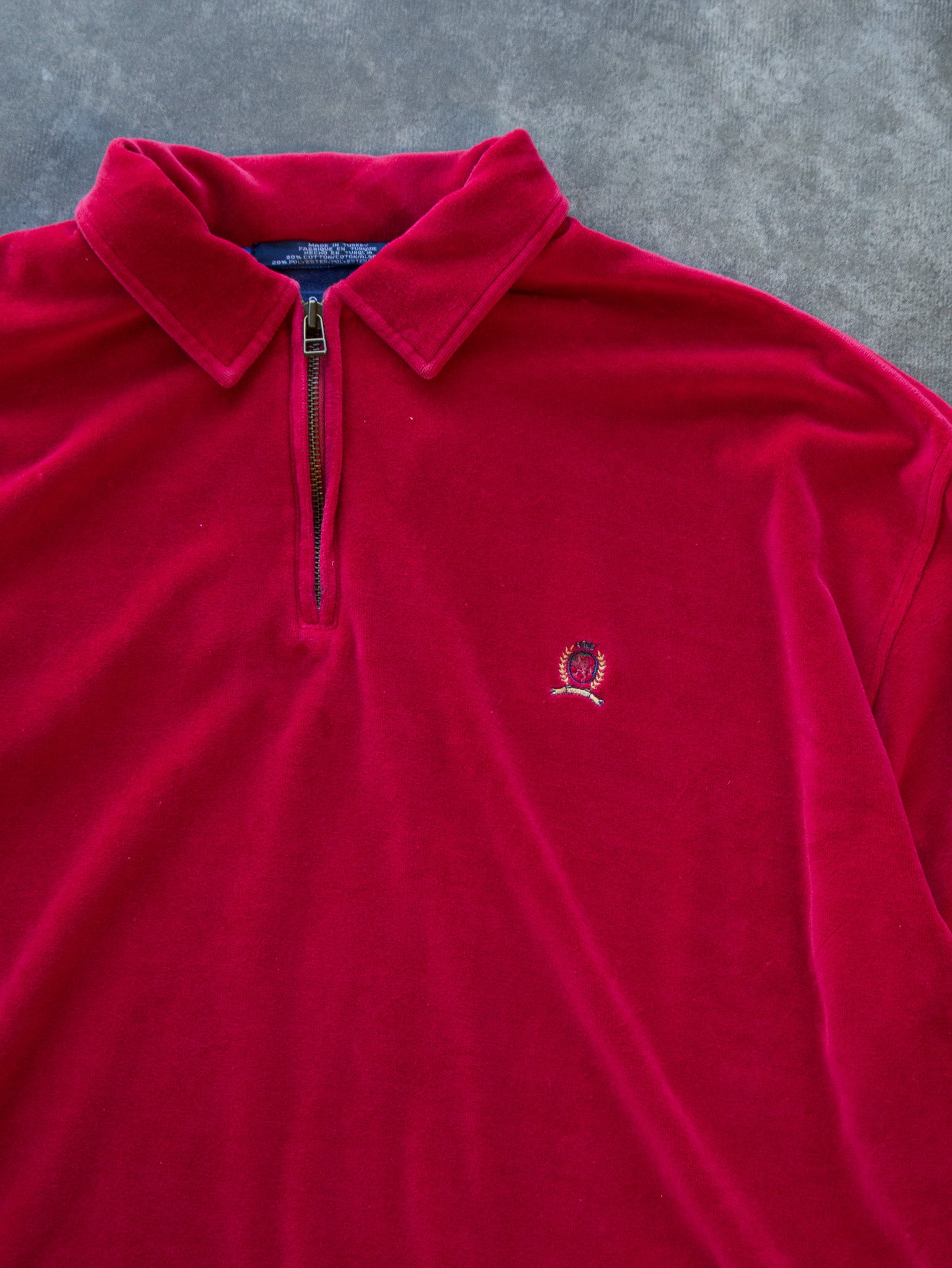 Vintage Tommy Hilfiger Quarter Zip Fleece (XL)