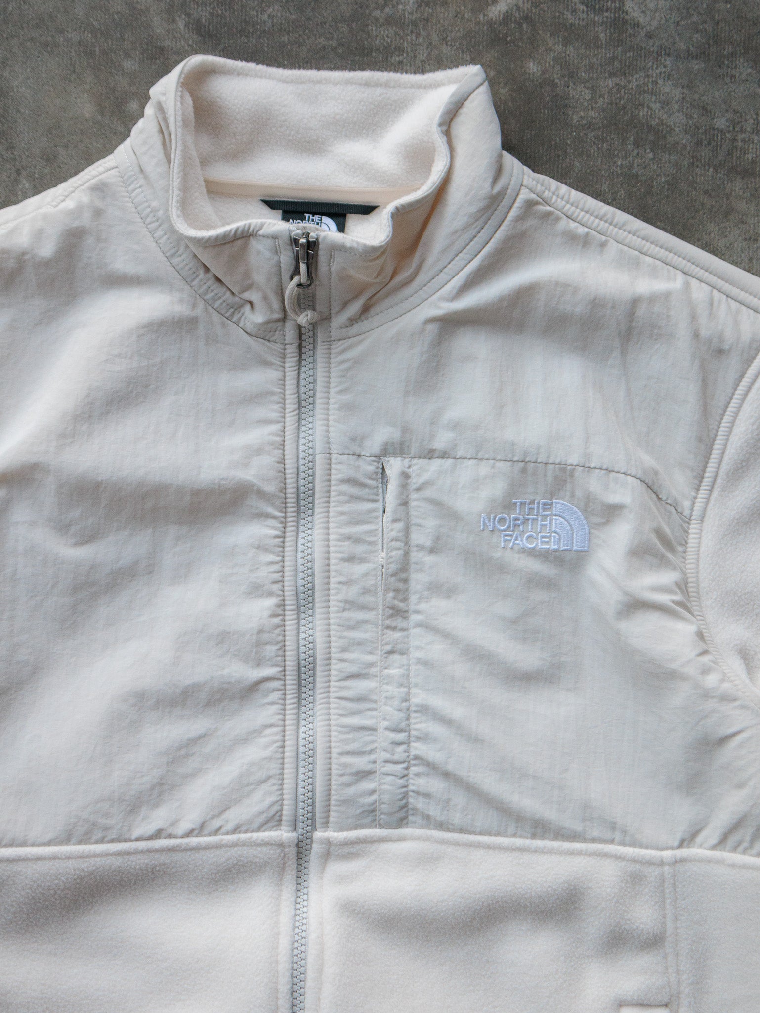 Vintage White The North Face Denali Fleece Jacket (M)