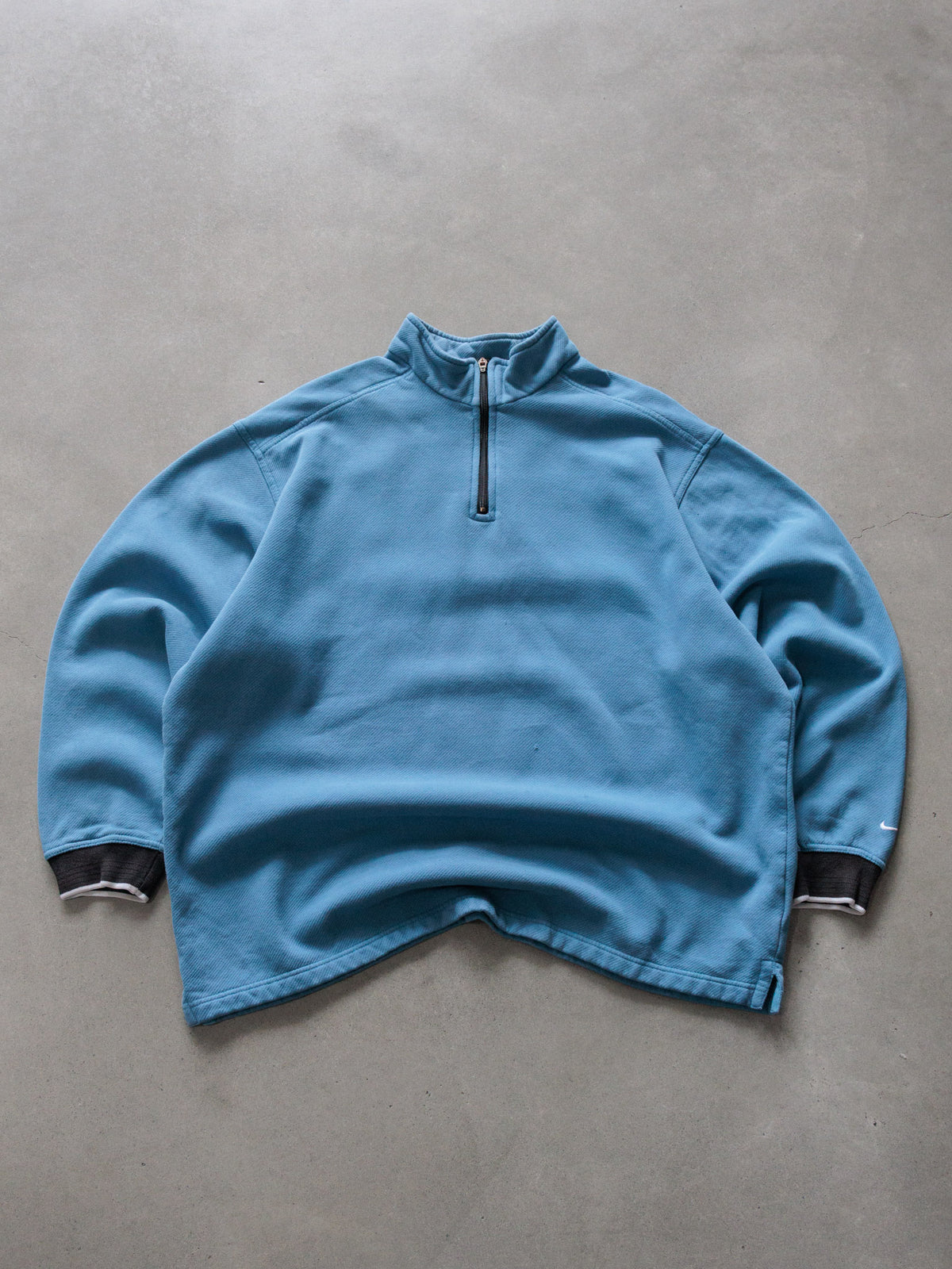 Vintage 00s Blue Nike Knit Quarter Zip (XL)