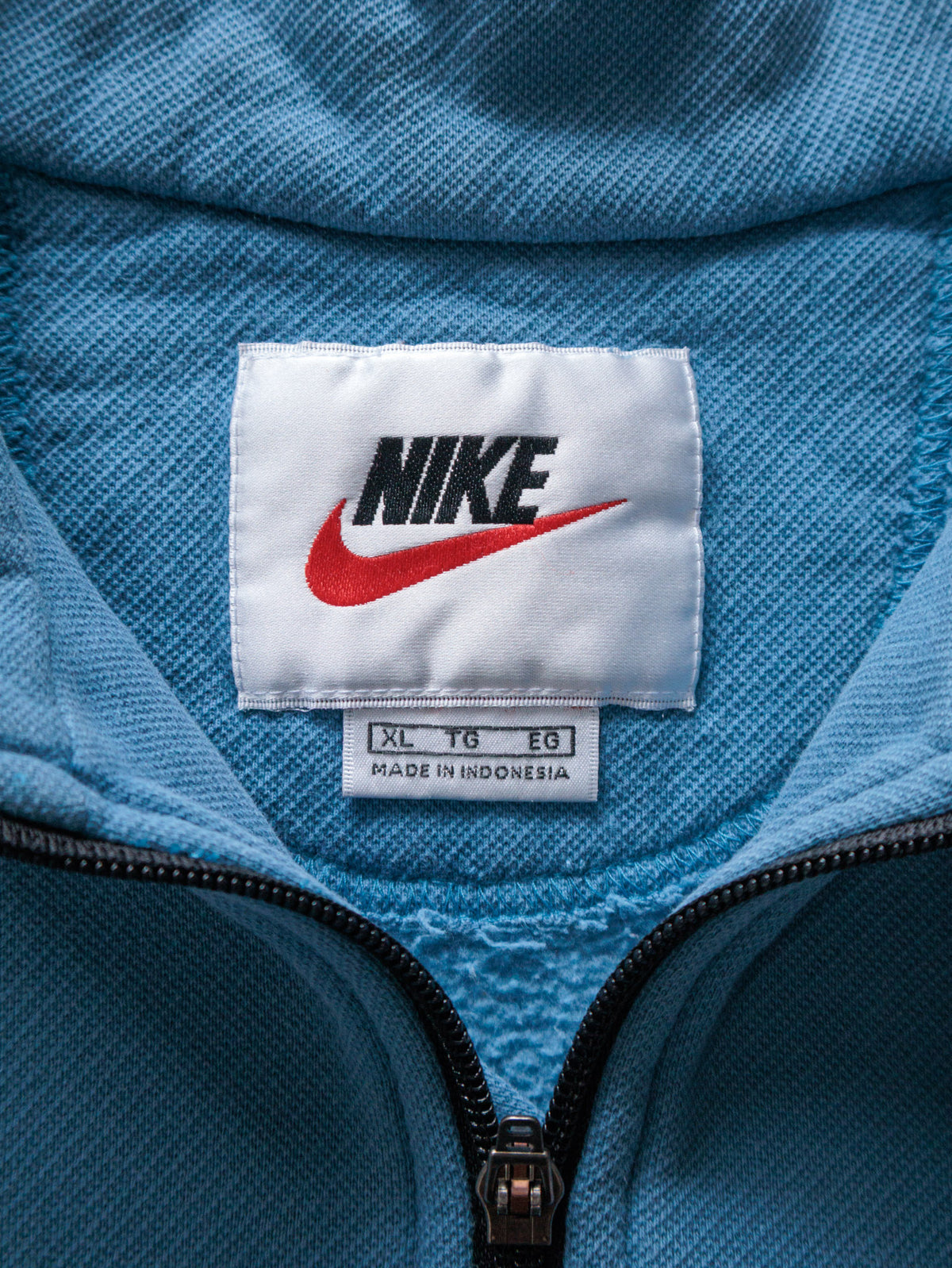Vintage 00s Blue Nike Knit Quarter Zip (XL)