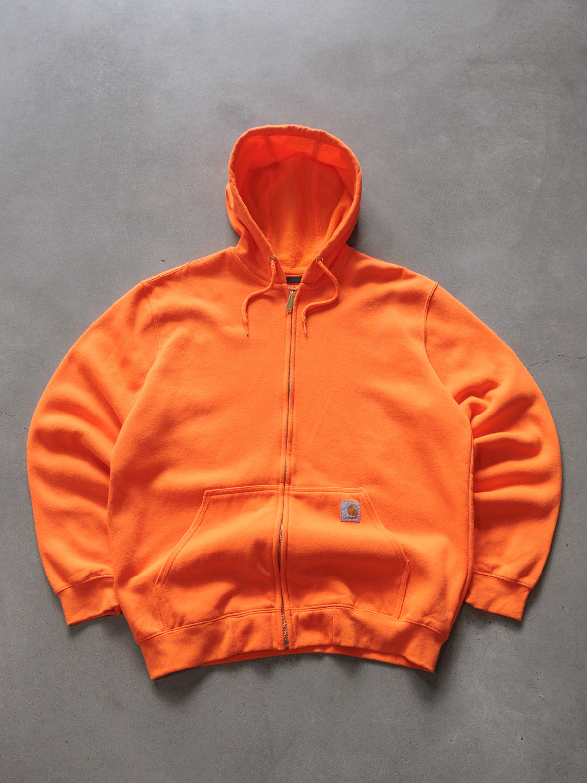 Vintage Orange Carhartt Full Zip Hoodie (L)