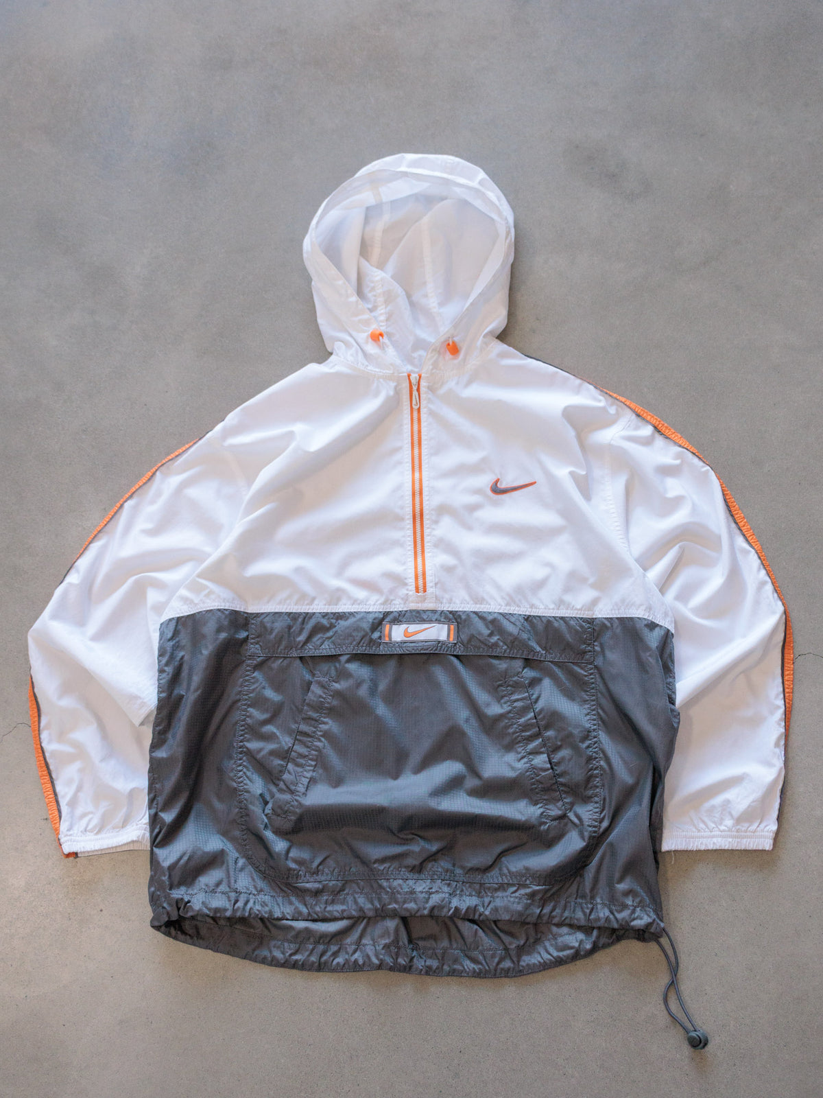 Vintage 00s White Nike Colourblock Windbreaker (12-14Y)