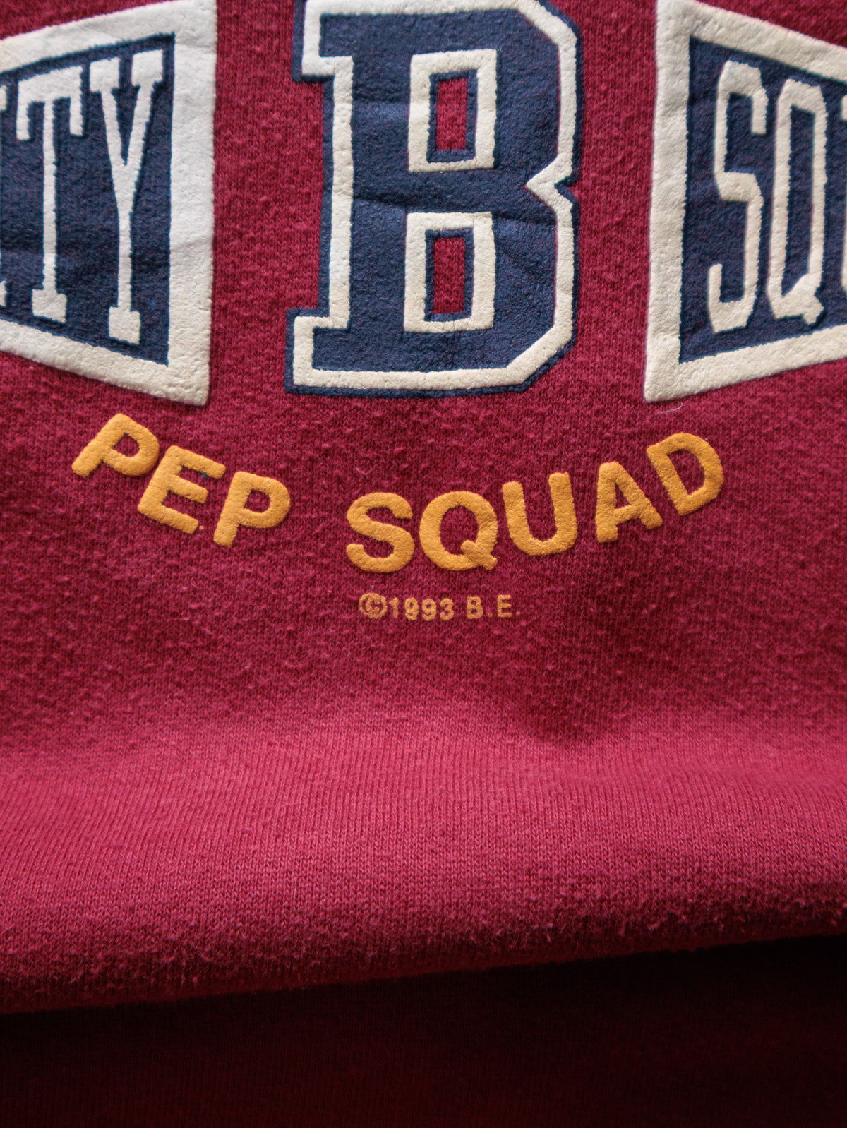 Vintage 90s Red BUM Equipment Varsity Sweatshirt (L)