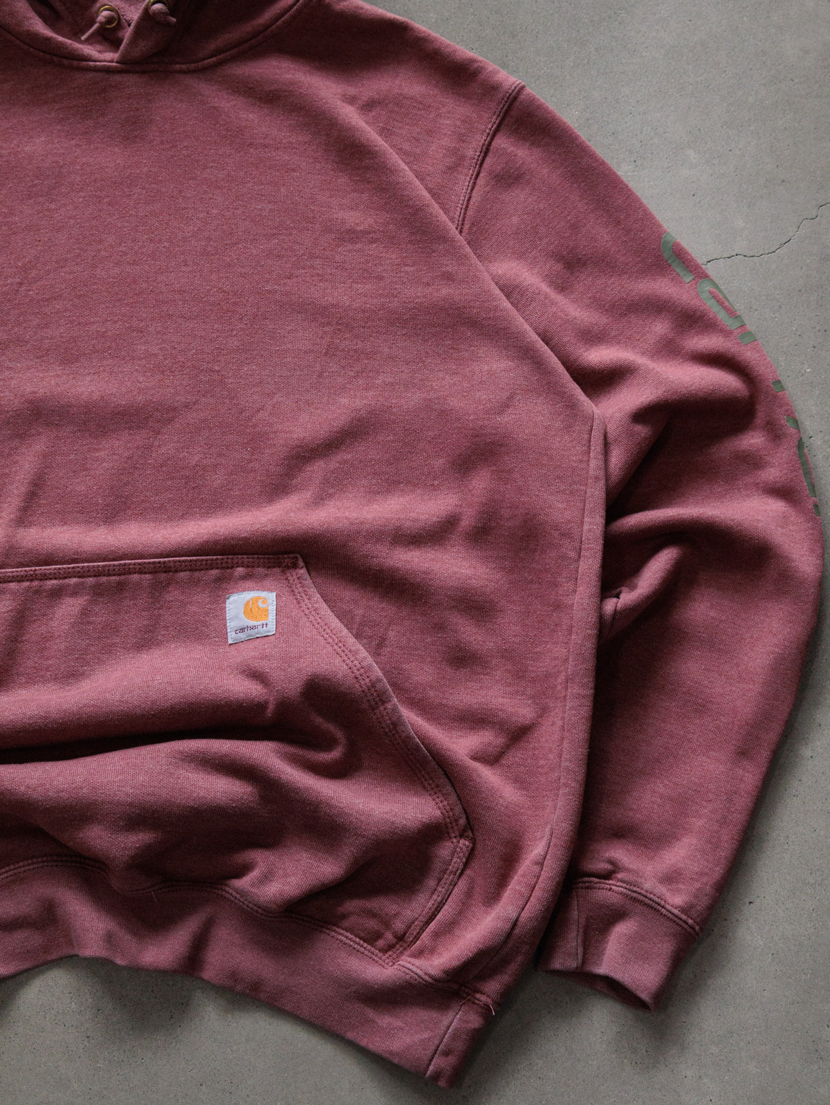Vintage Red Carhartt Hoodie (M)