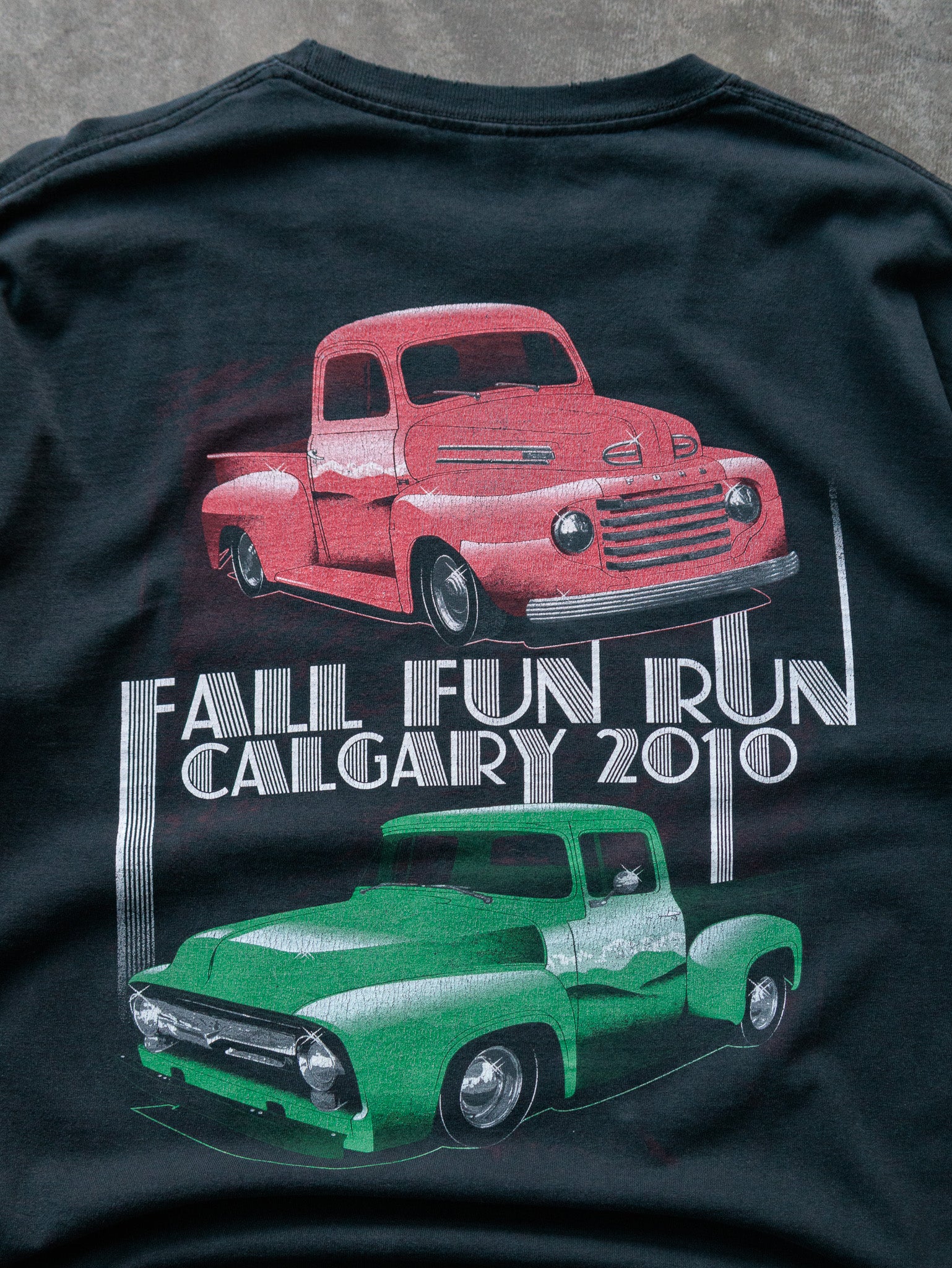 Vintage 2010 Black Foothills Street Rod Association Long Sleeve Tee (-)