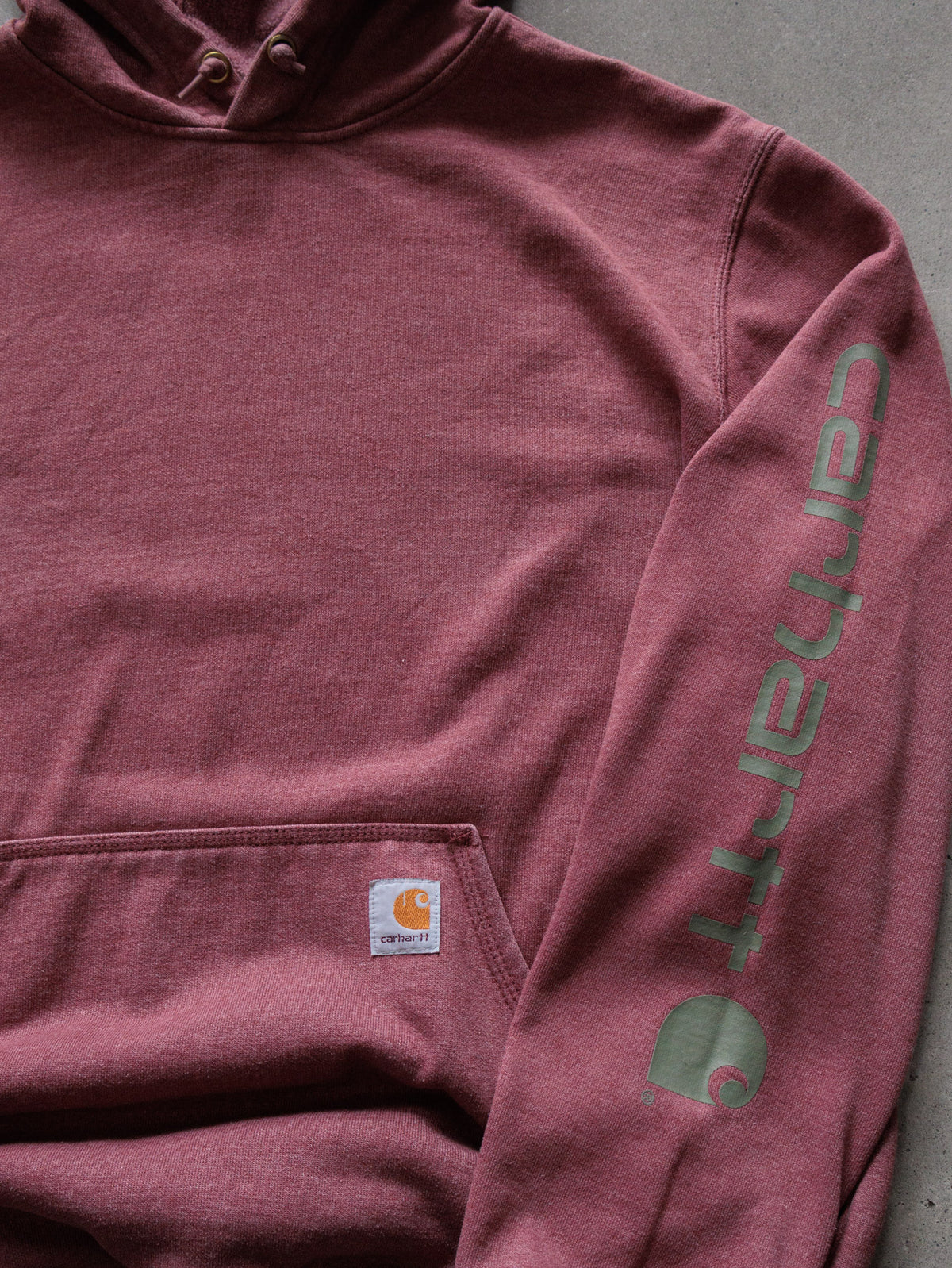 Vintage Red Carhartt Hoodie (M)