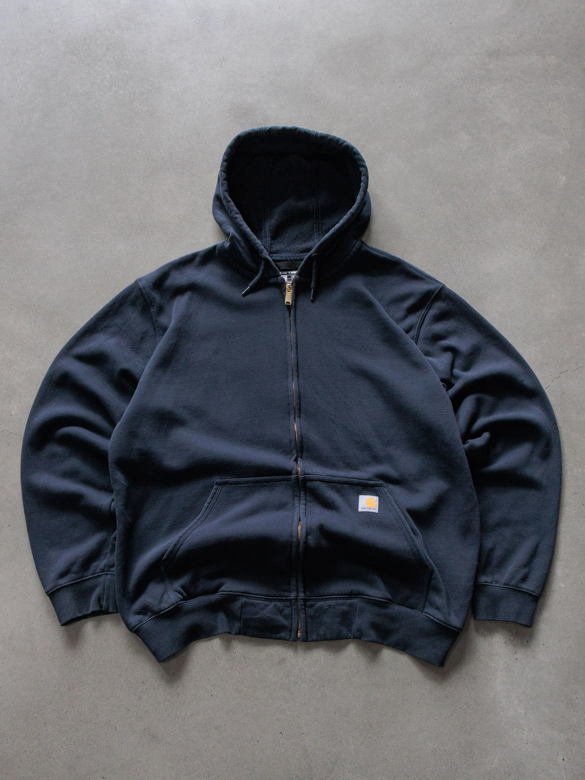 Vintage Navy Carhartt Full Zip Hoodie (L)