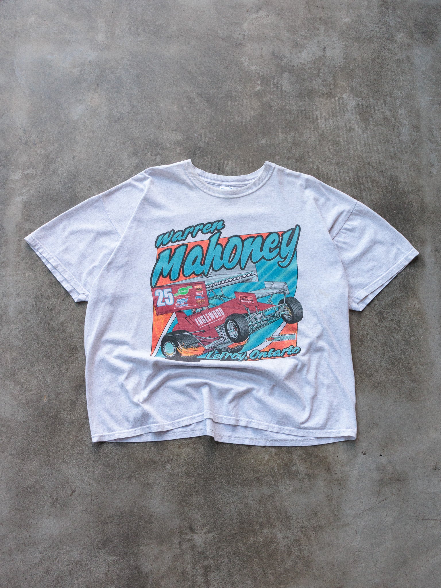 Vintage 00s Grey Warren Mahoney LeFroy Ontario Tee (2XL)