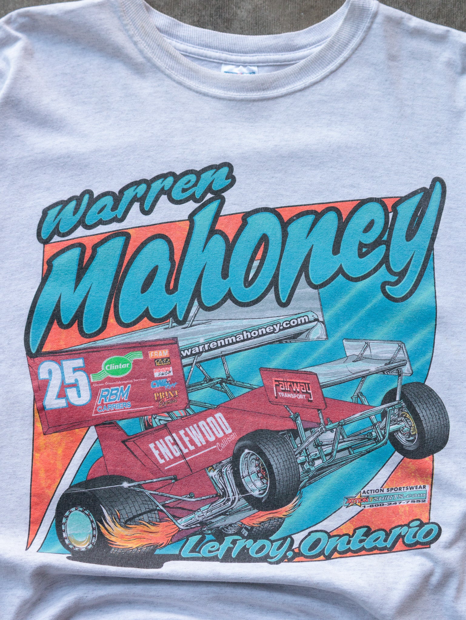 Vintage 00s Grey Warren Mahoney LeFroy Ontario Tee (2XL)