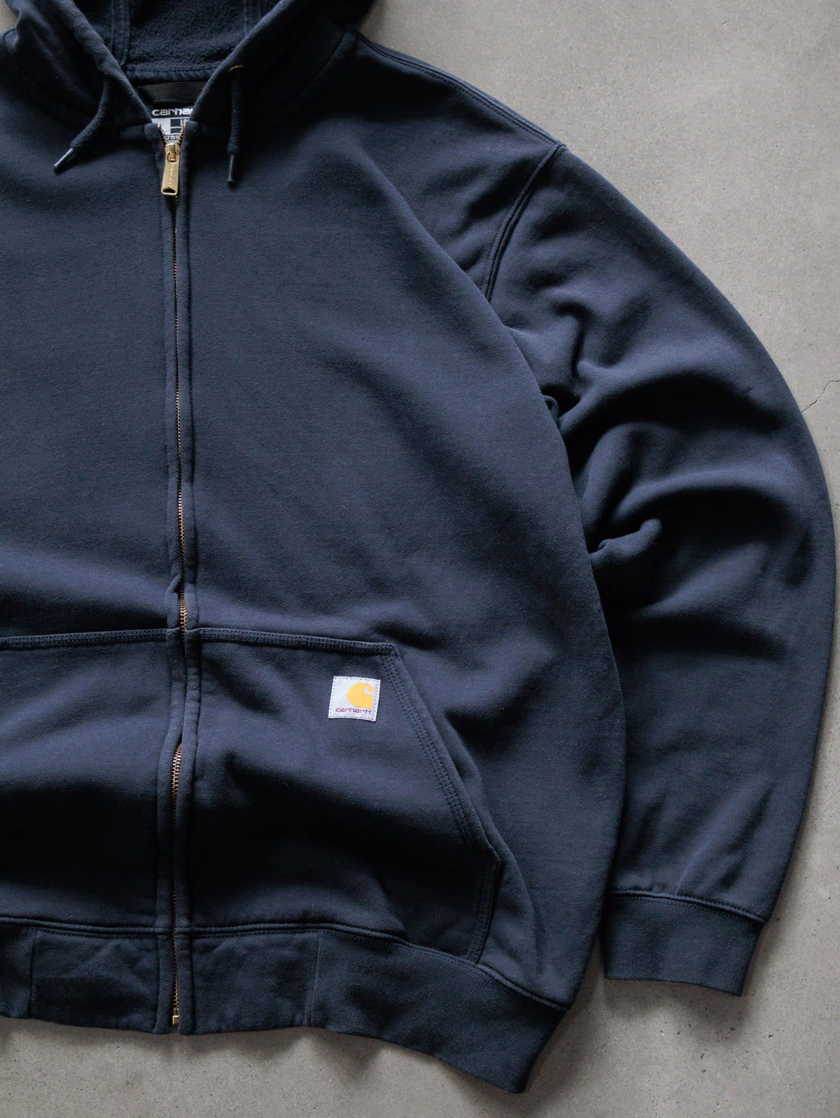 Vintage Navy Carhartt Full Zip Hoodie (L)