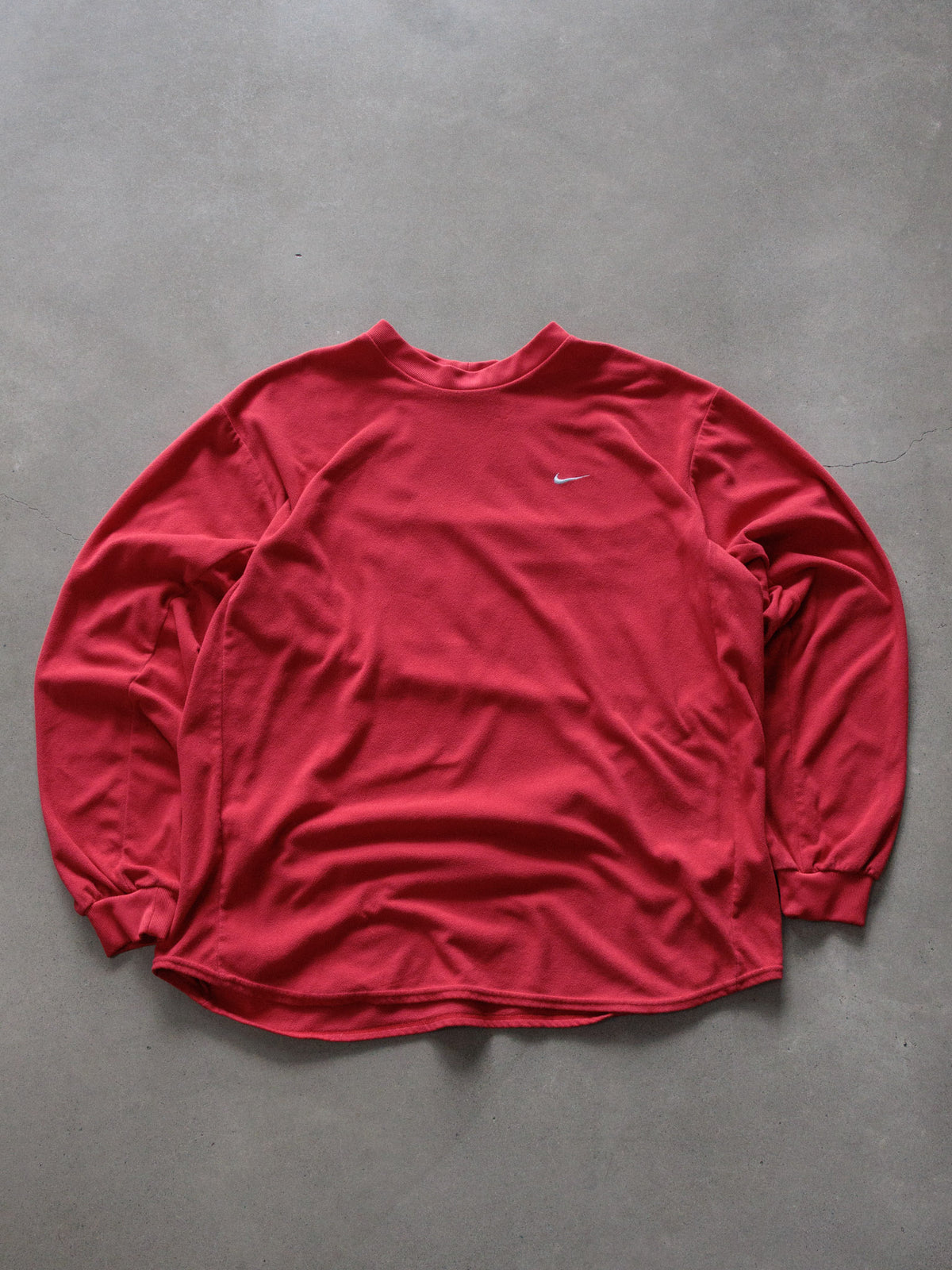 Vintage 90s Red Nike Fleece Sweatshirt (L)