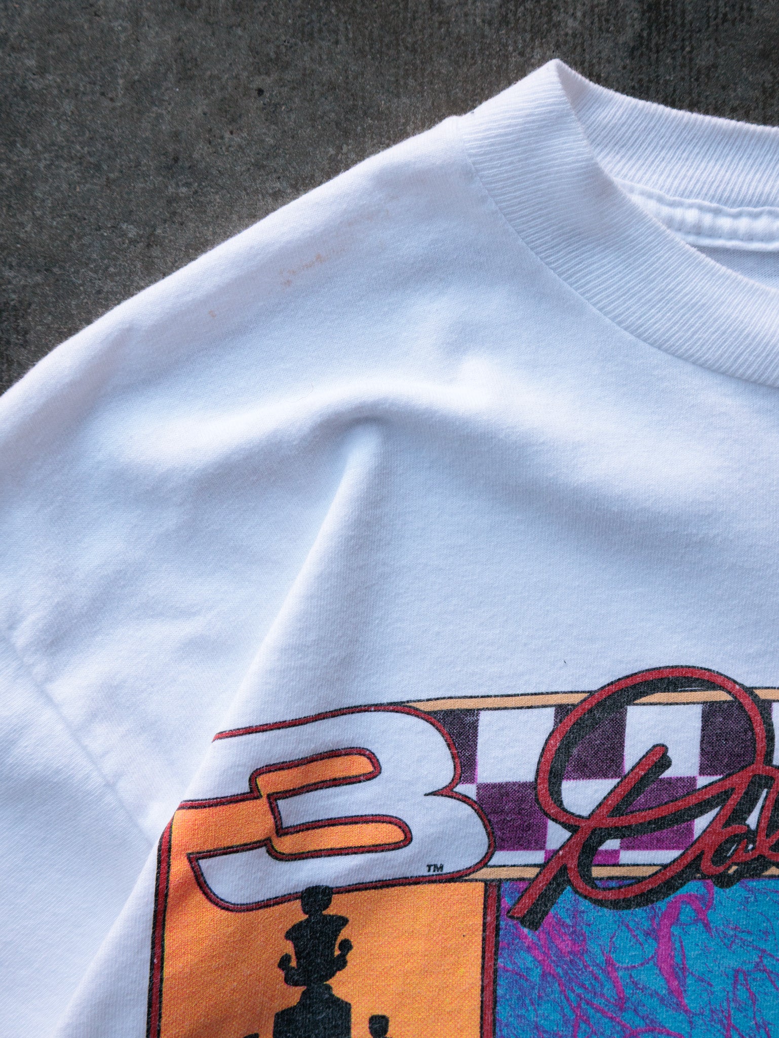Vintage 1996 White Dale Earnhardt Monte Carlo Tee (L)
