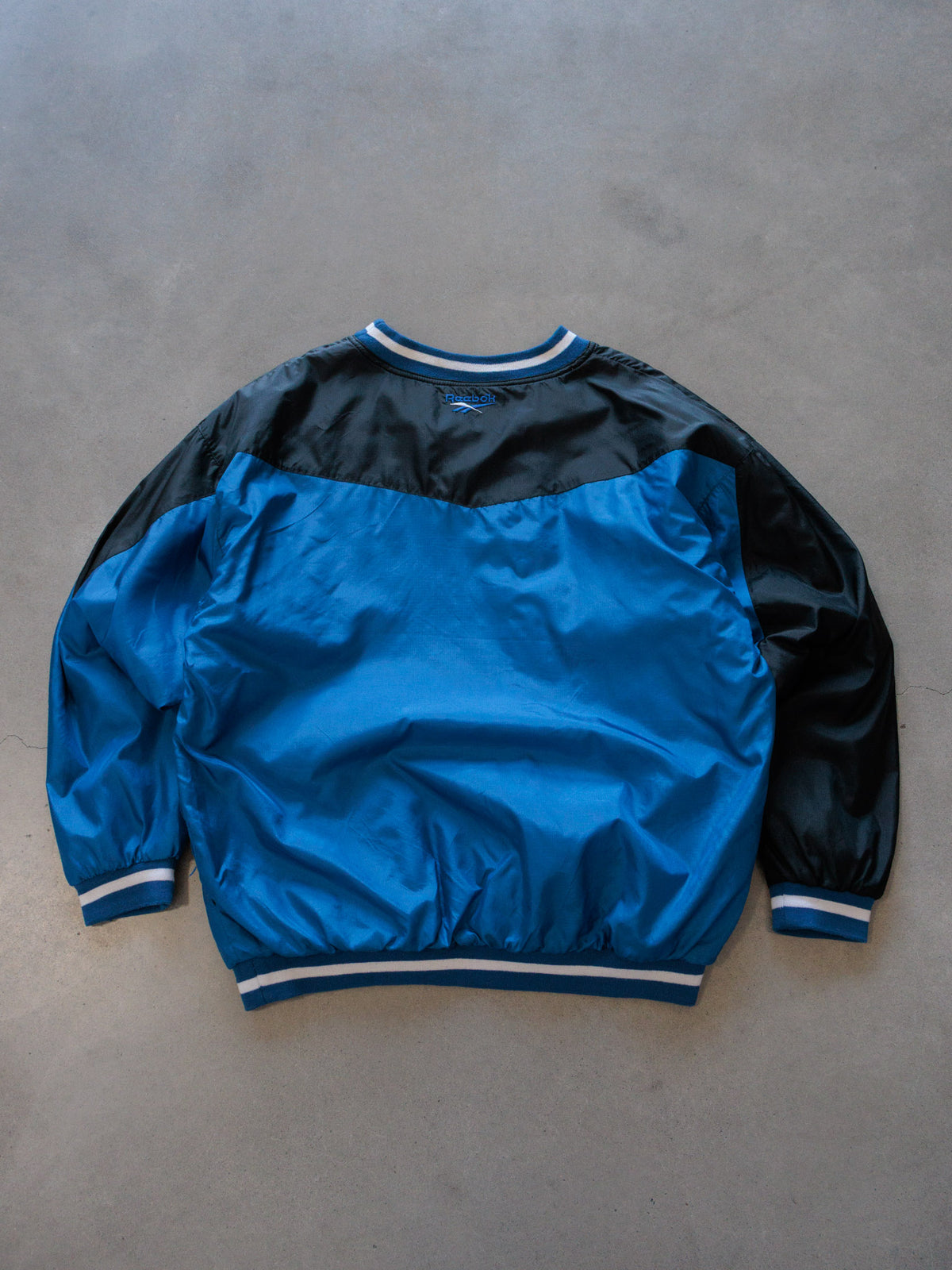 Vintage 90s Blue Reebok Colourblock Jacket (L)